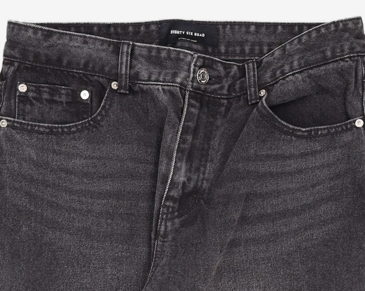 86로드(86ROAD) BLACK NORMAL CHIP / CROP TAPERED 32