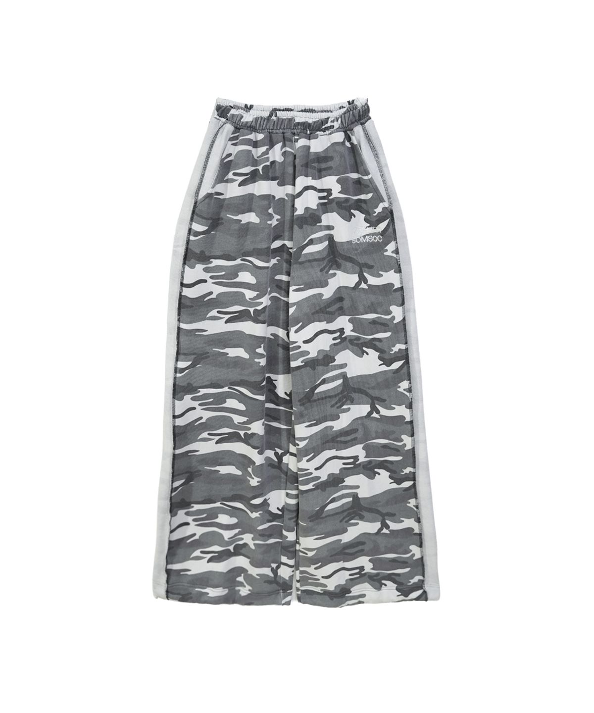 솜속(SOMSOC) AREN REVERSIBLE CAMO PANTS_WHITE