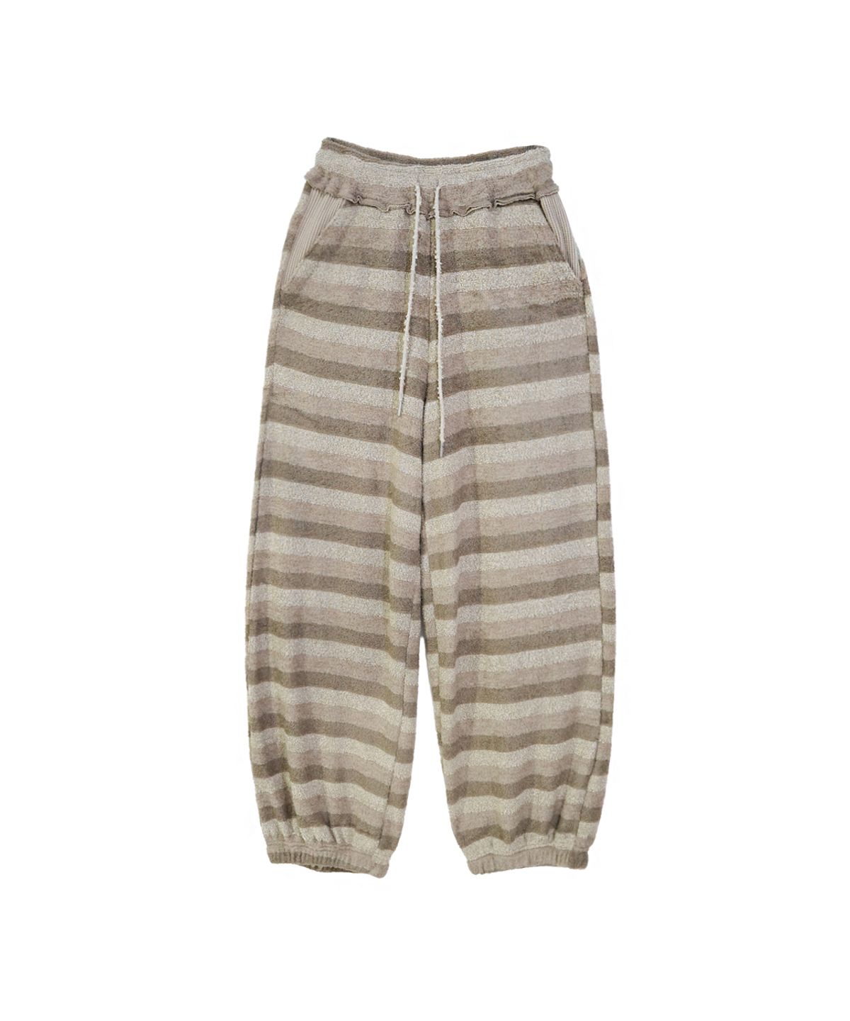 솜속(SOMSOC) TAGE STRIPE TERRY PANTS_BEIGE