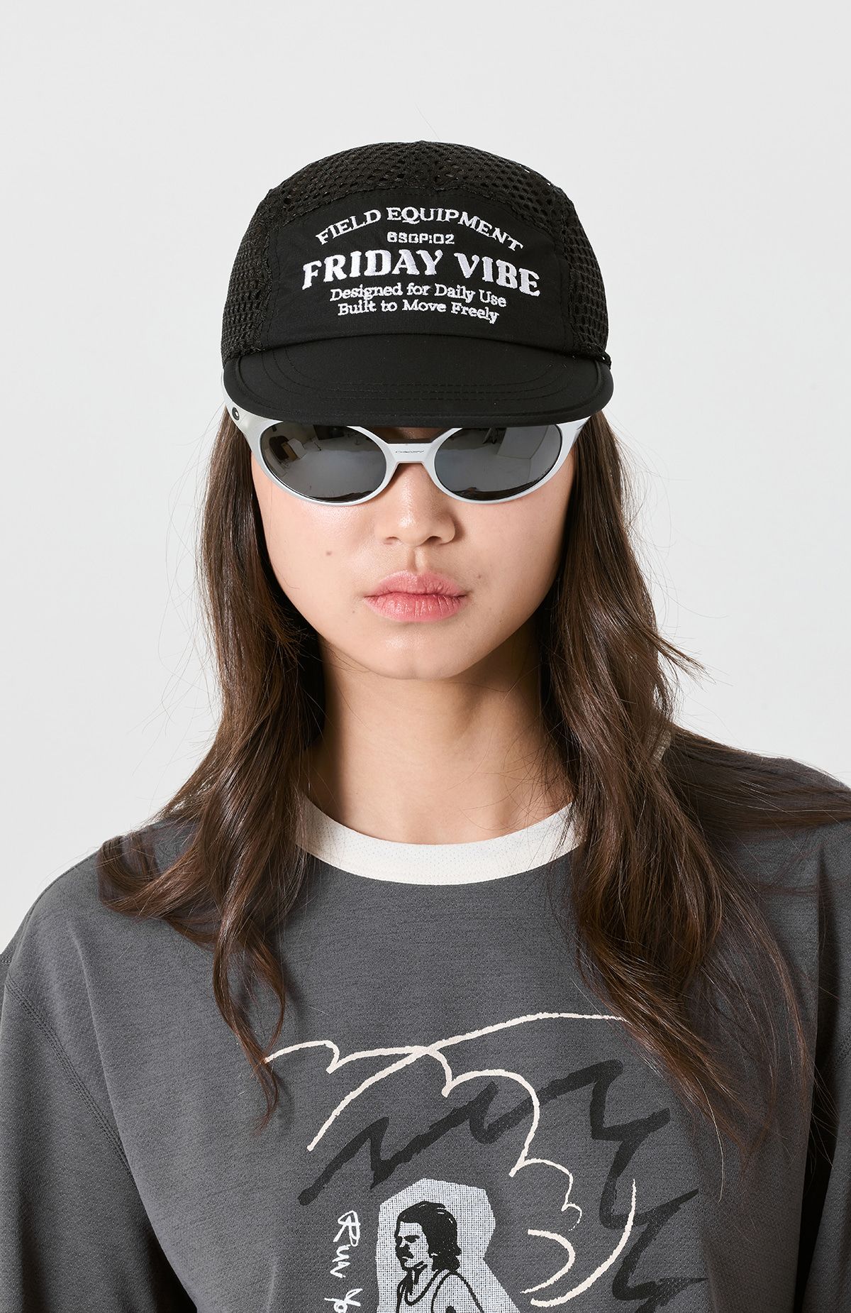프라이데이세븐(FRIDAYSEVEN) 경량 메쉬 Ventra Cap mesh black 26