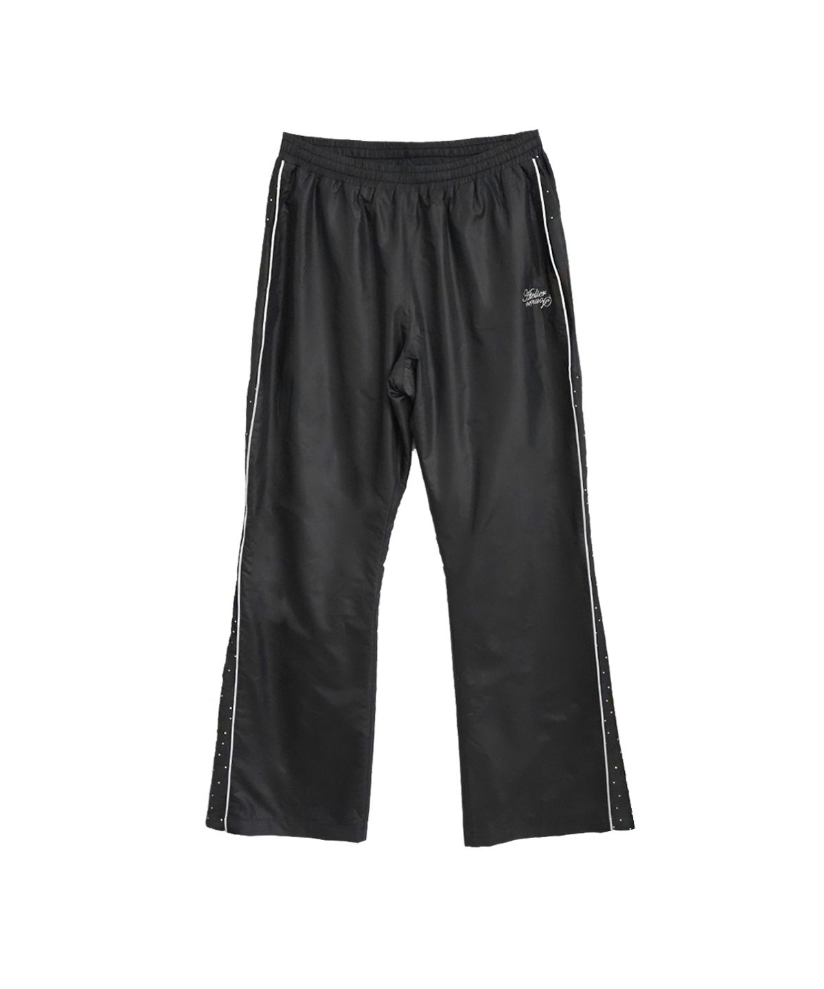솜속(SOMSOC) LAURA DOT PIPING TRACK PANTS_BLACK