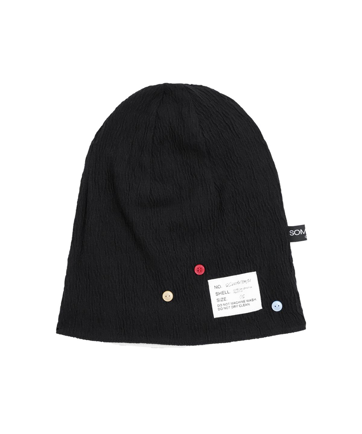 솜속(SOMSOC) JANE STRIPE REVERSIBLE BEANIE_WHITE
