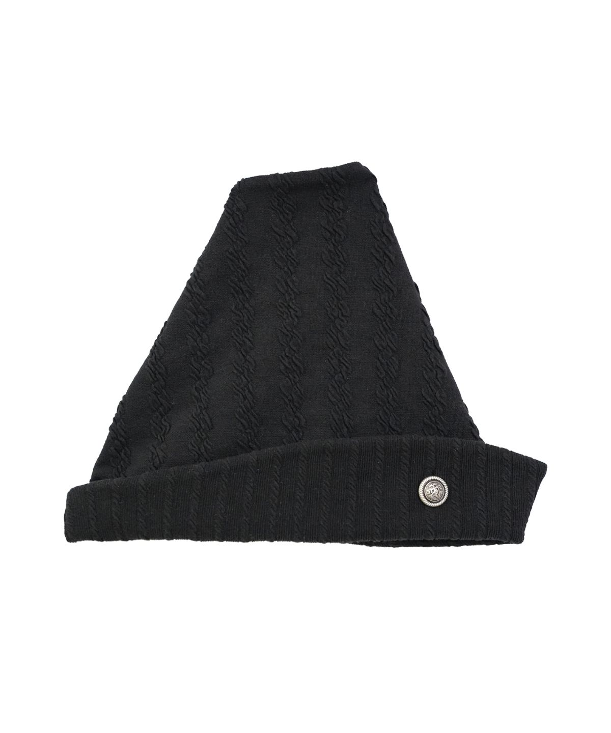 솜속(SOMSOC) LINA JACQUARD BAND BEANIE_BLACK