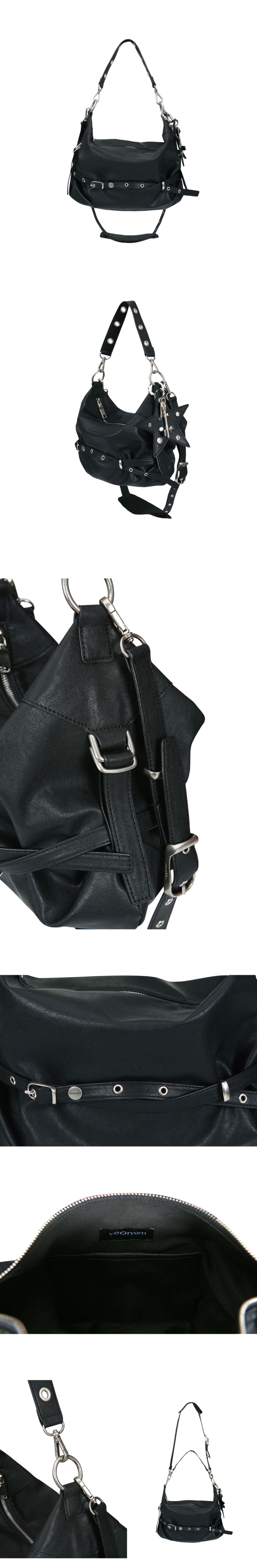 MUSINSA | YEOMIM mini slouchy bag (black)