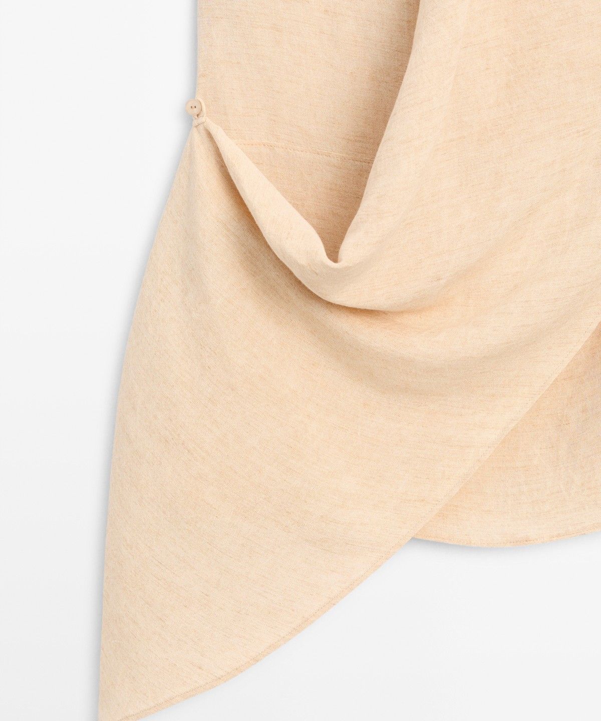 마시모두띠(MASSIMO DUTTI) 리넨 블렌드 드레이프 홀터넥 탑