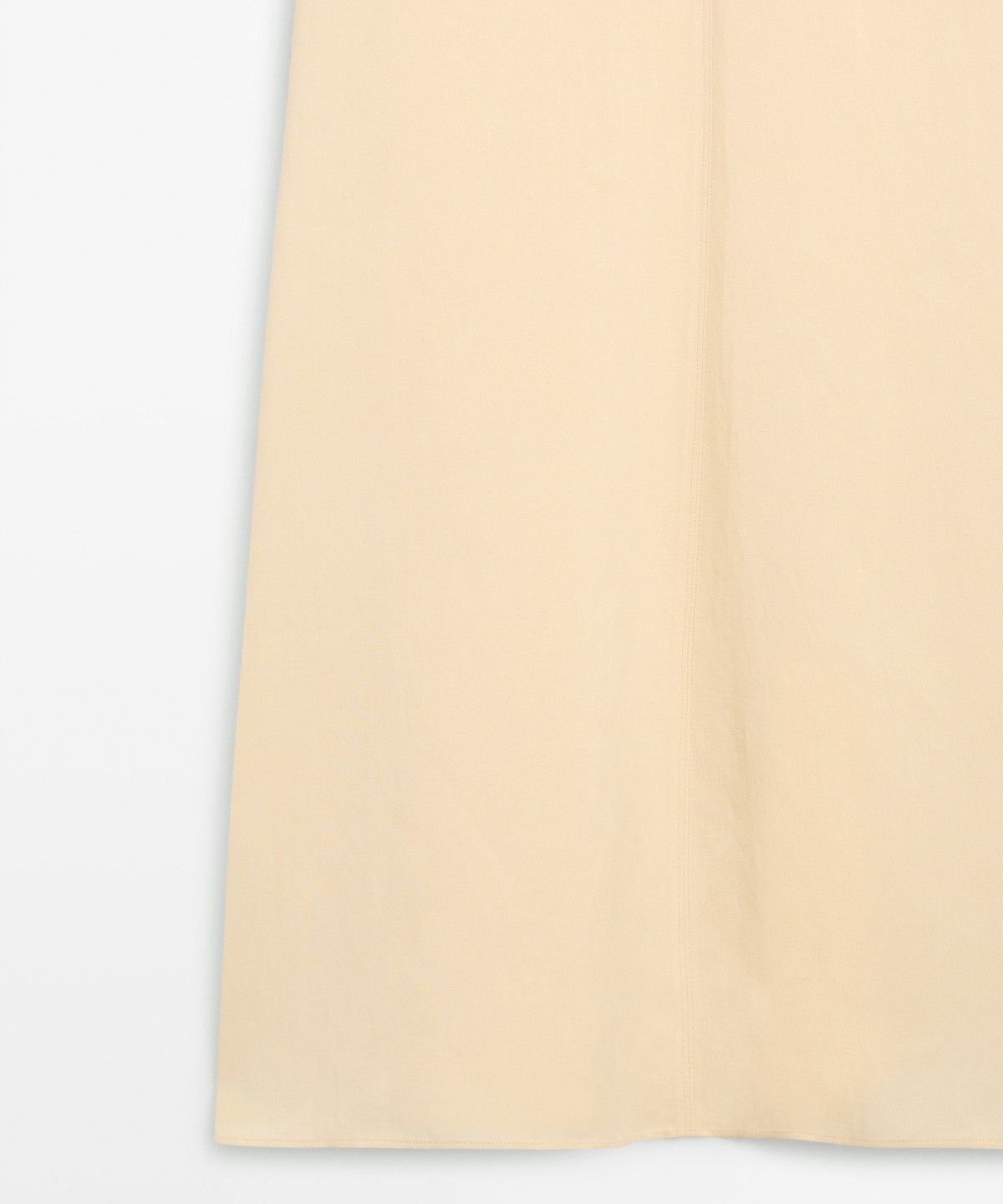 마시모두띠(MASSIMO DUTTI) 린넨 플루이드 홀터넥 미디 원피스