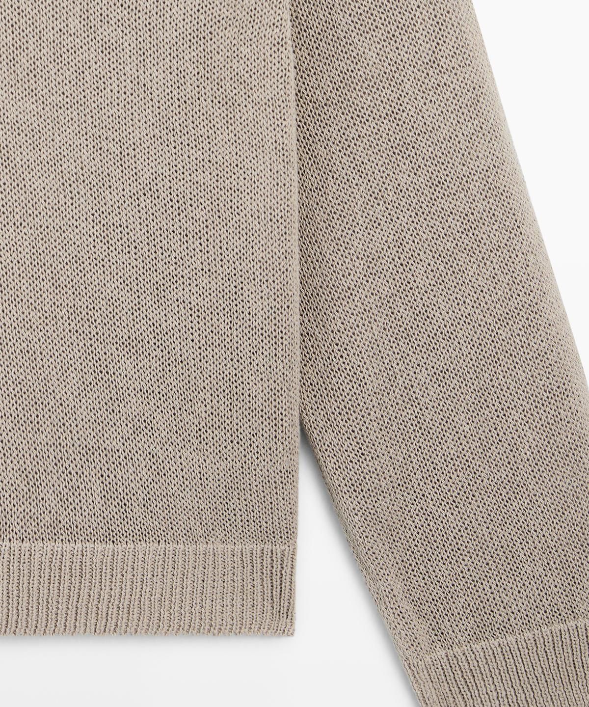 마시모두띠(MASSIMO DUTTI) 코튼 블렌드 V넥 니트 스웨터