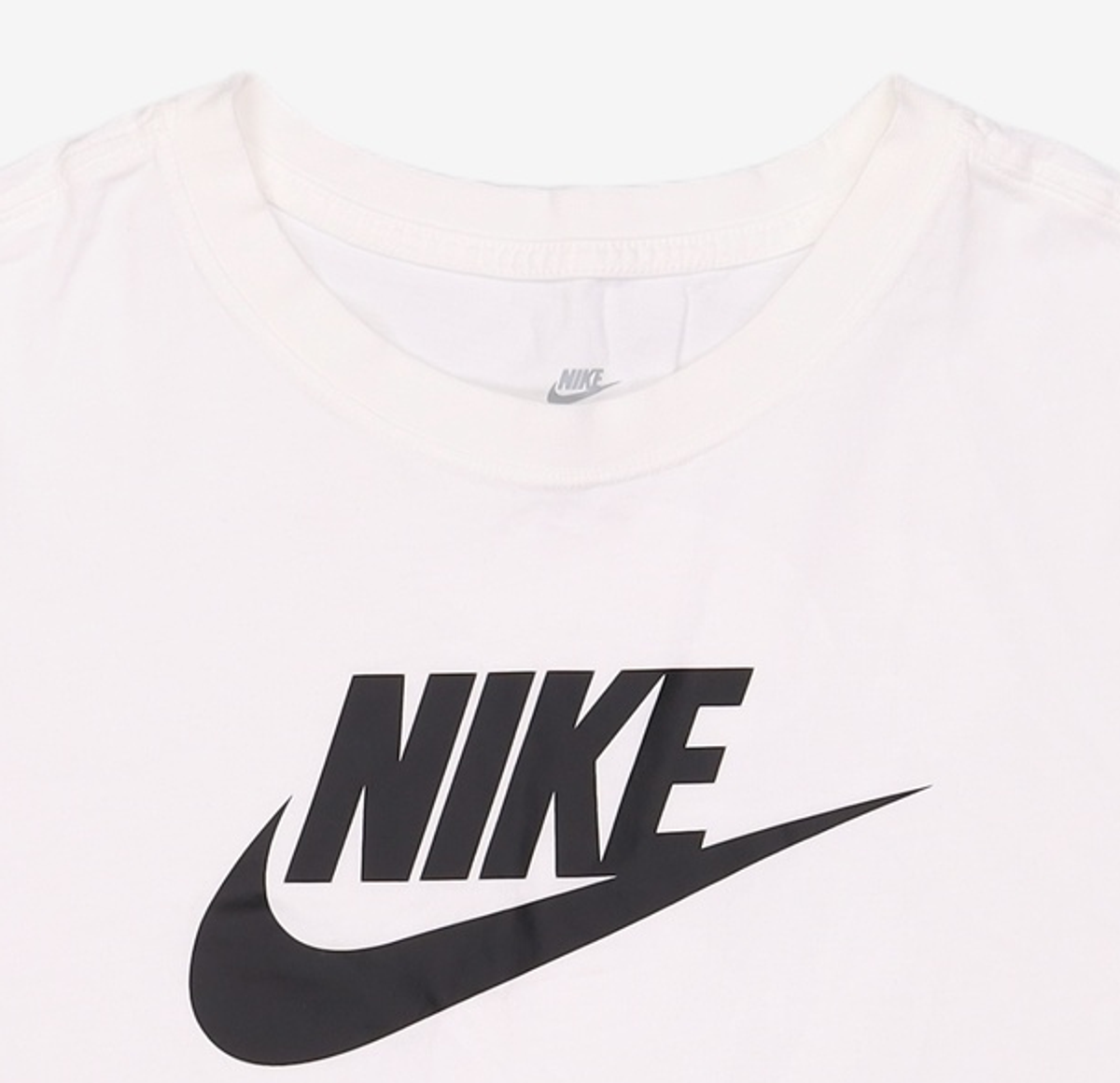 나이키(NIKE) 스포츠웨어 에센셜 크롭 티셔츠 W - 화이트:블랙 / BV6176-100 L