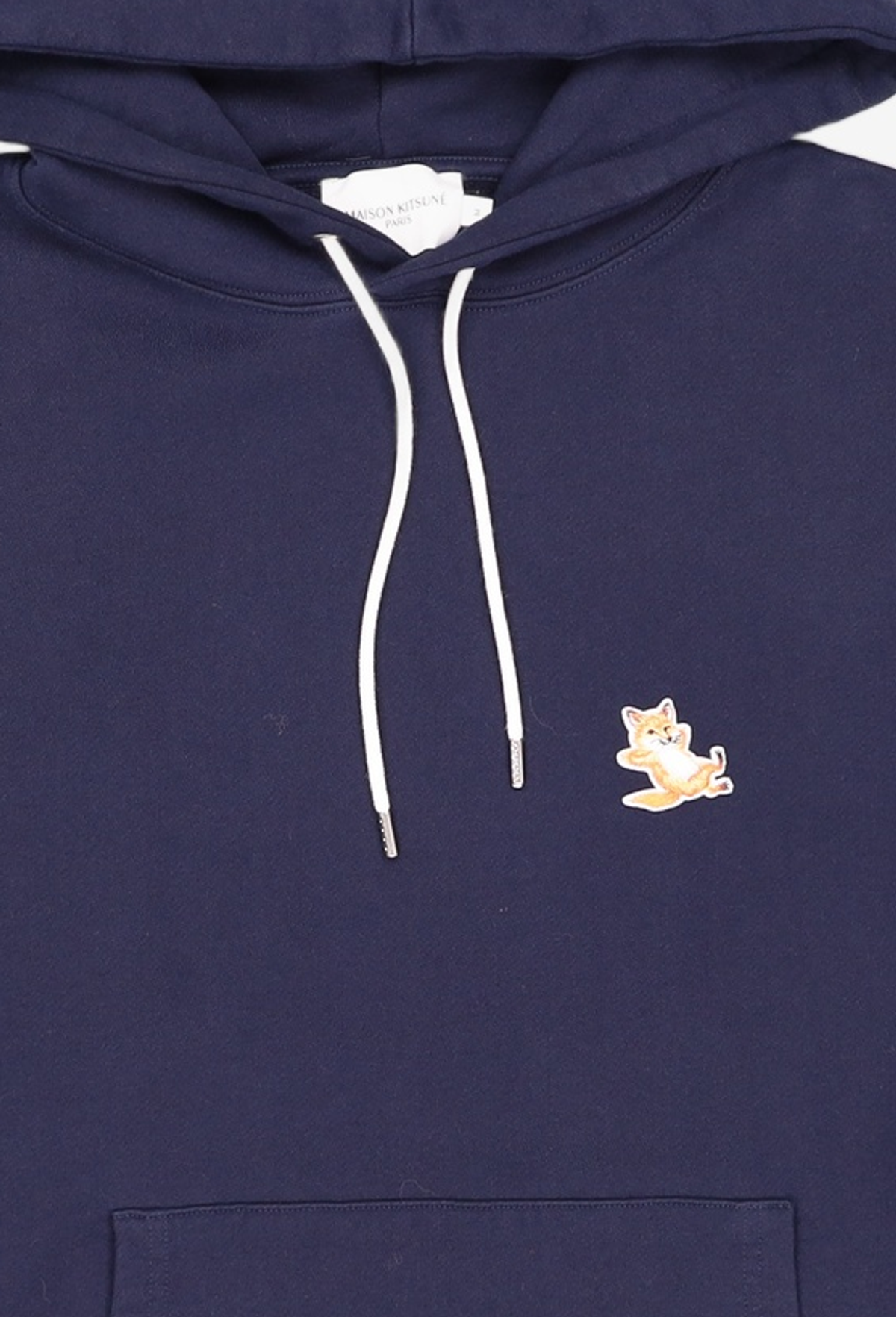 메종 키츠네(MAISON KITSUNE) 칠랙스 폭스 후드 티셔츠 IU00355KM0001 H150 GREY M
