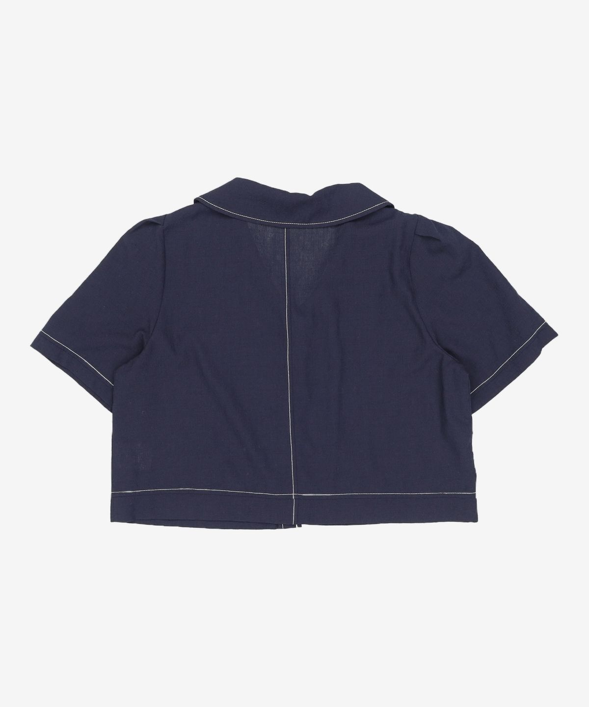 미쏘(MIXXO) 셔츠카라 크롭 블라우스 MIWBWC602G 170/92A