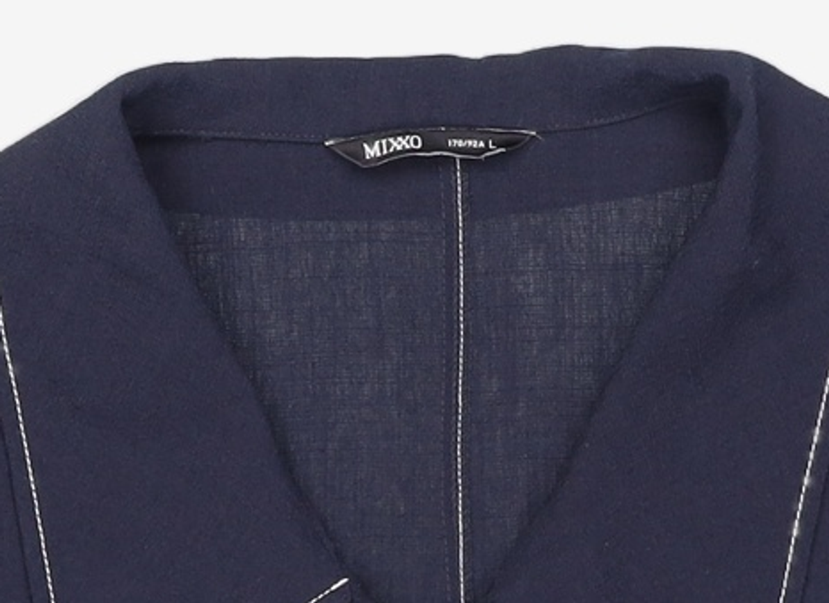 미쏘(MIXXO) 셔츠카라 크롭 블라우스 MIWBWC602G 170/92A