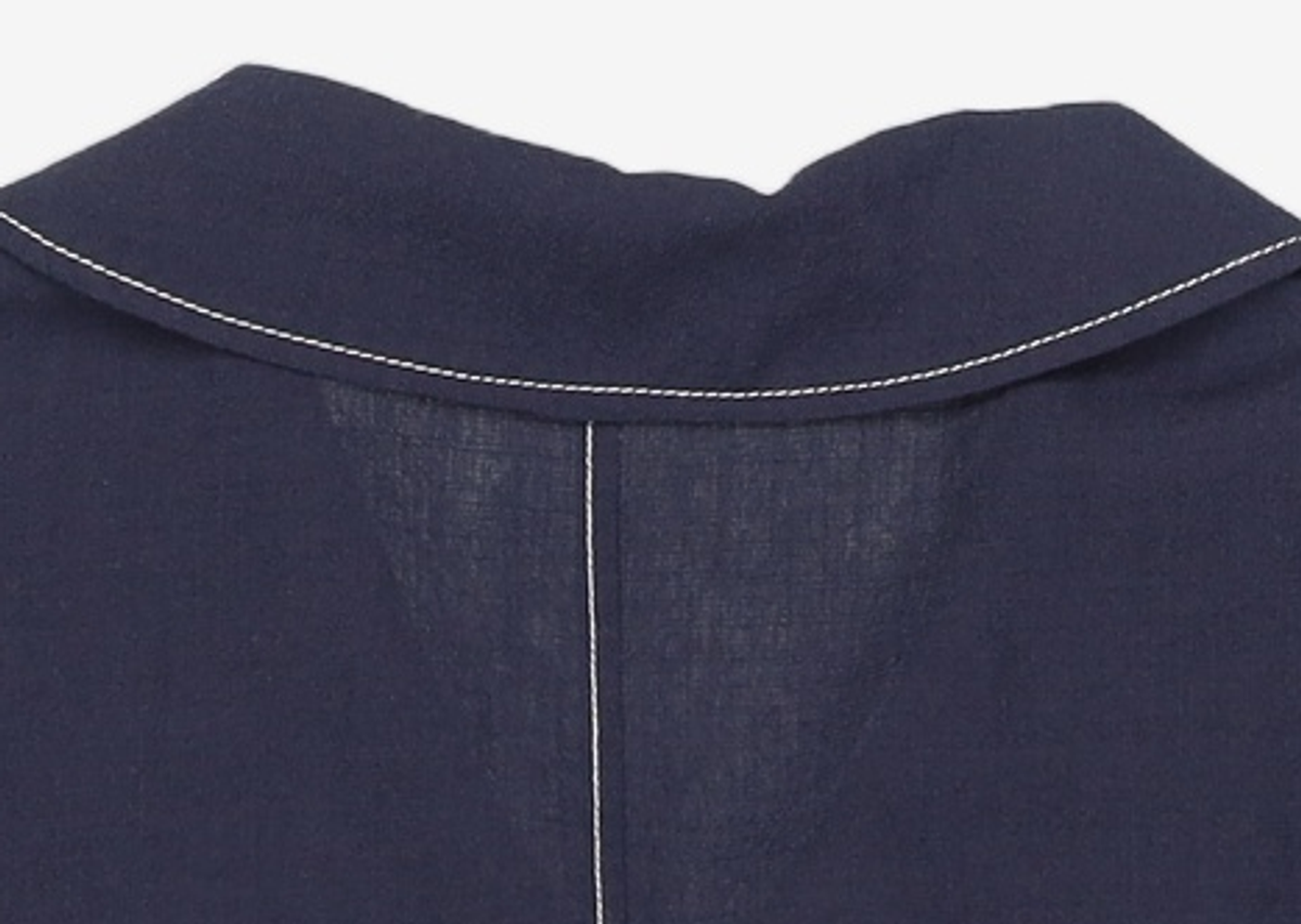 미쏘(MIXXO) 셔츠카라 크롭 블라우스 MIWBWC602G 170/92A