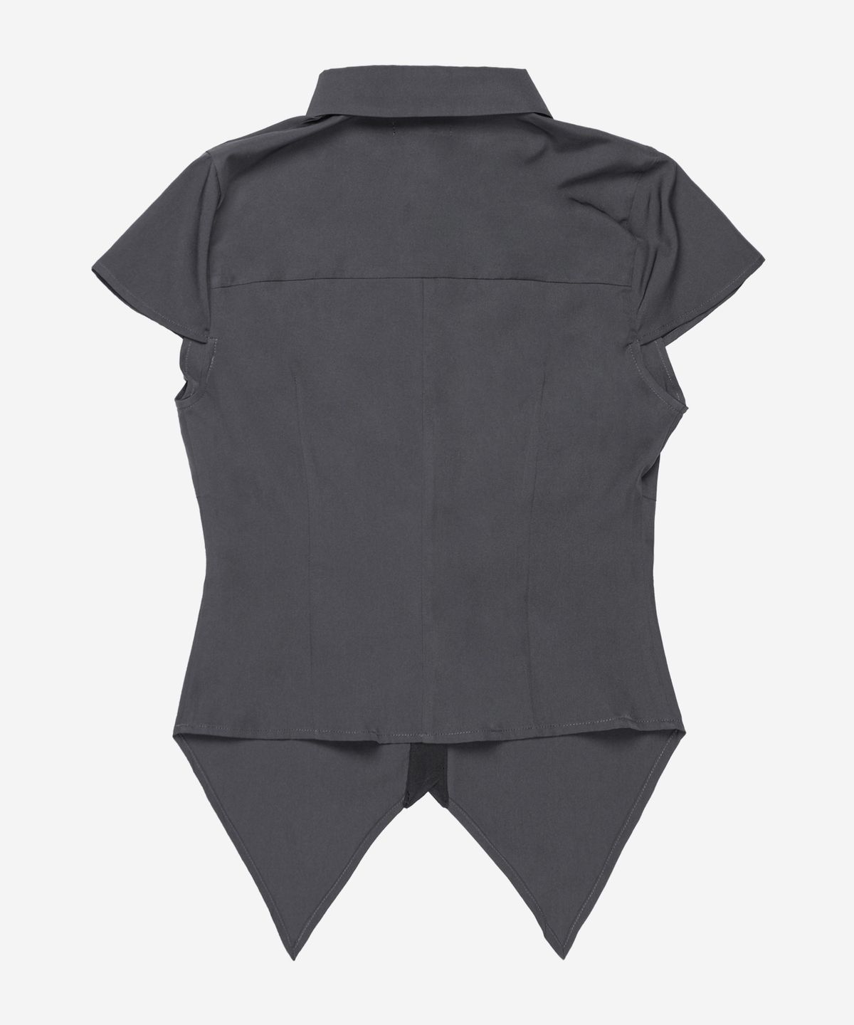 달링유어배드(DARLING, YOU'RE BAD) Cross Pleated Shirt #Gray