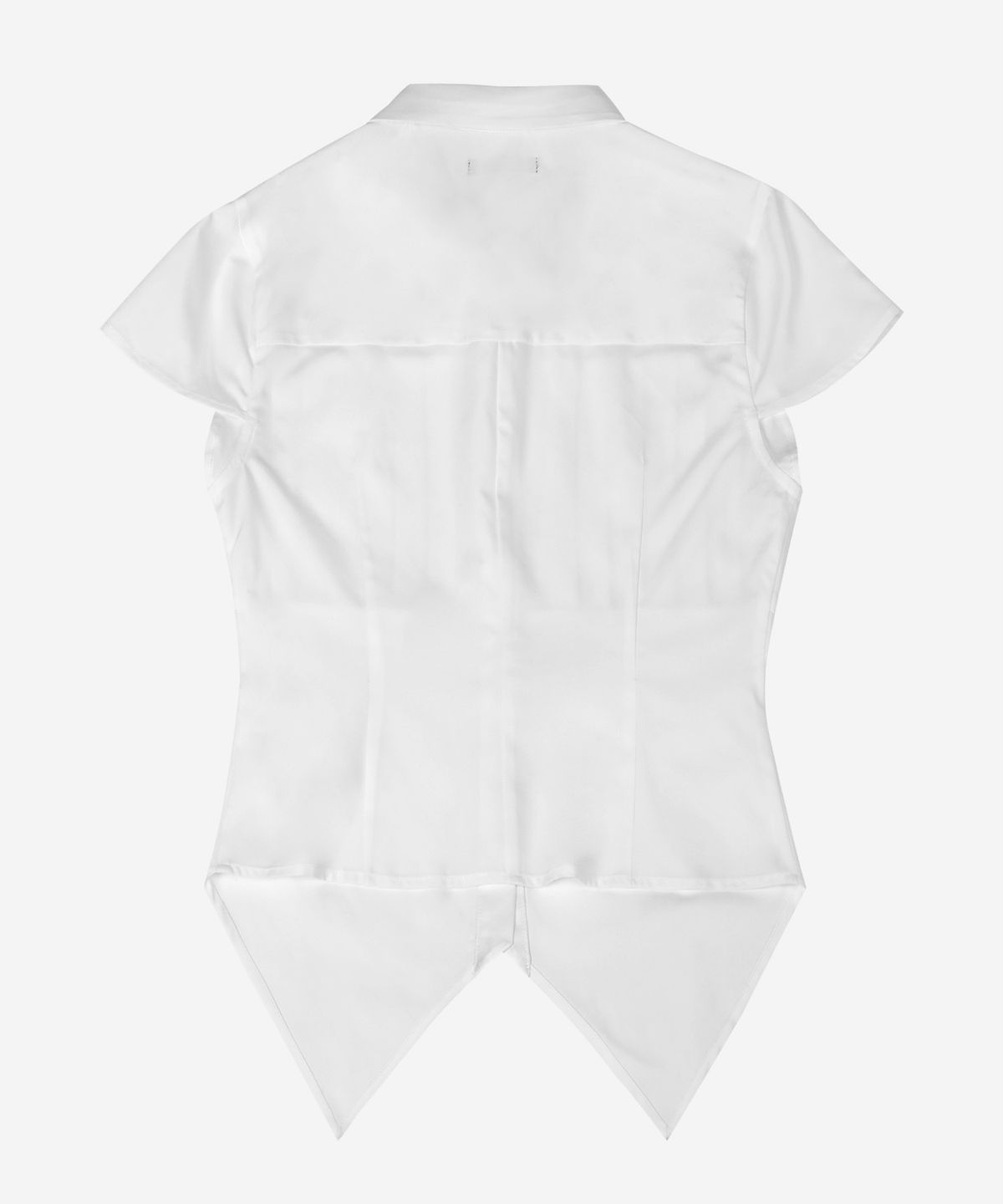 달링유어배드(DARLING, YOU'RE BAD) Cross Pleated Shirt #White
