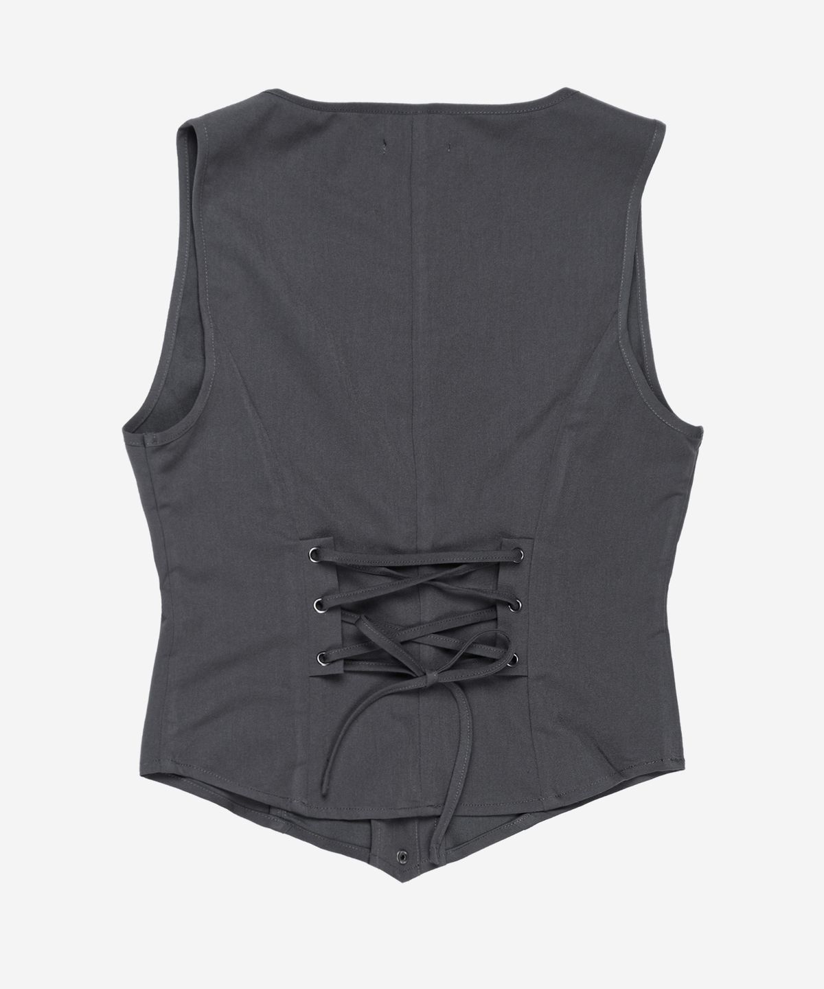 달링유어배드(DARLING, YOU'RE BAD) Back Corset Vest #Gray