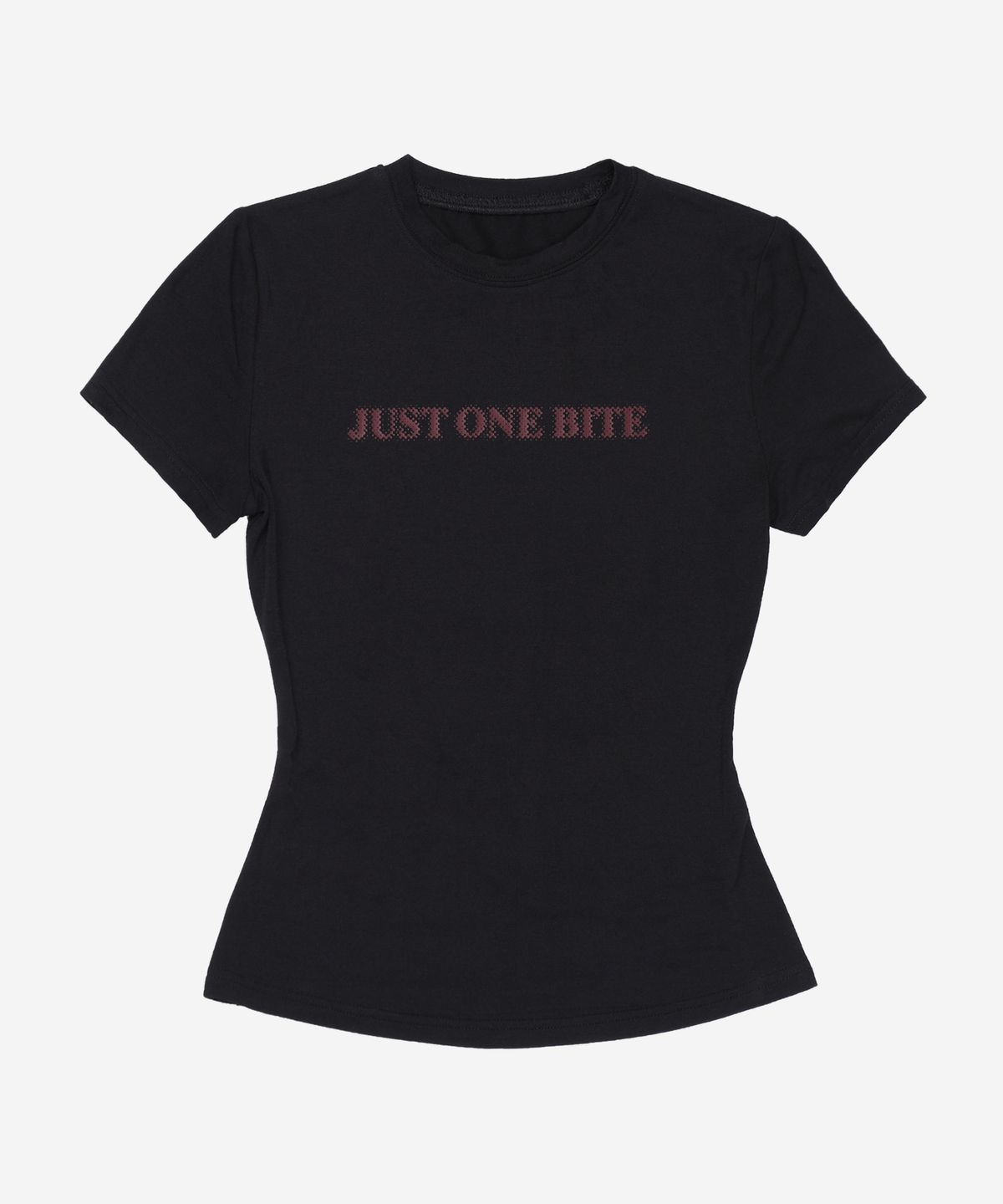 달링유어배드(DARLING, YOU'RE BAD) JUST ONE BITE Slim-Fit Tee #Black