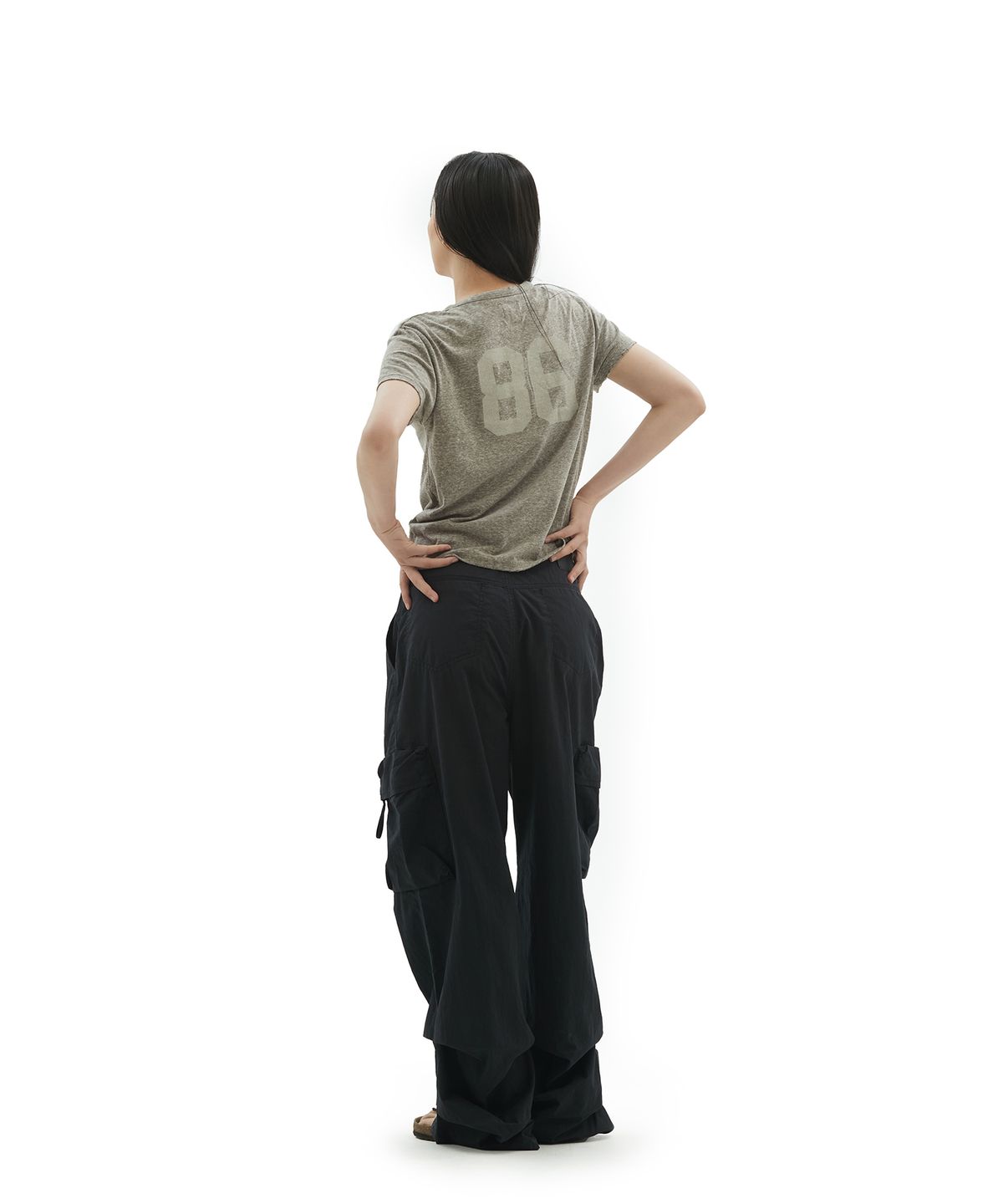 데프가먼츠(DEFGARMENTS) BUTTON-UP ROUGH T-SHIRTS [2COLOR]