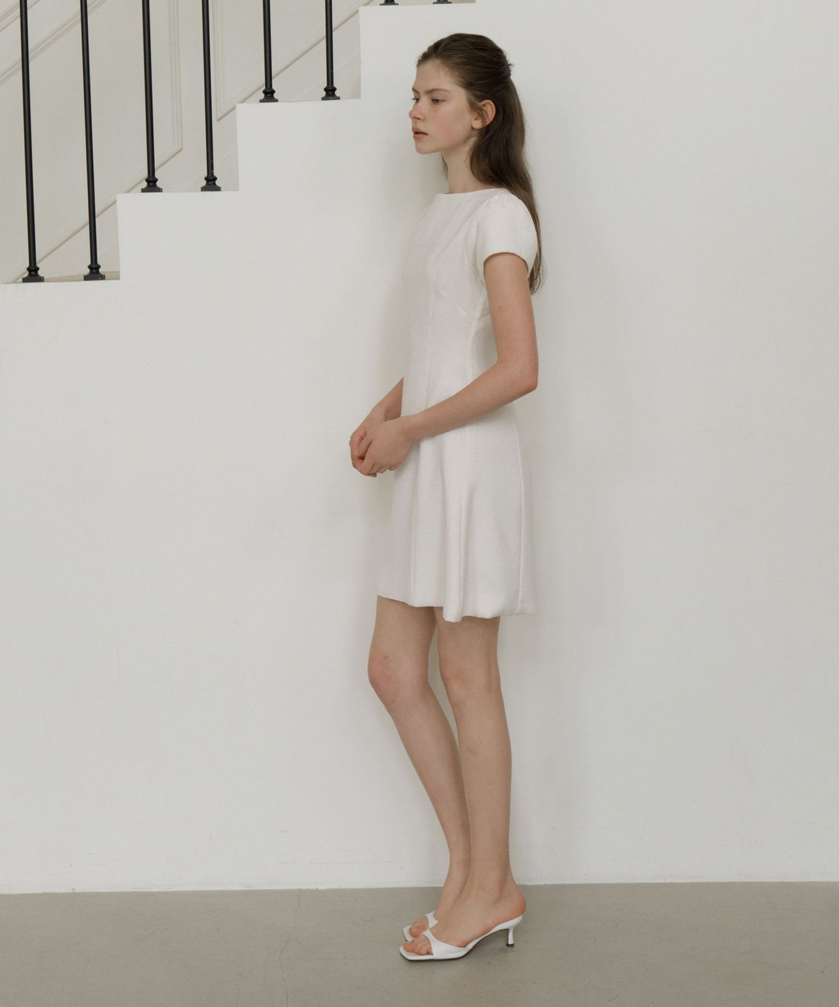 리올그(REORG) GIR TWEED MINI OPS WHITE