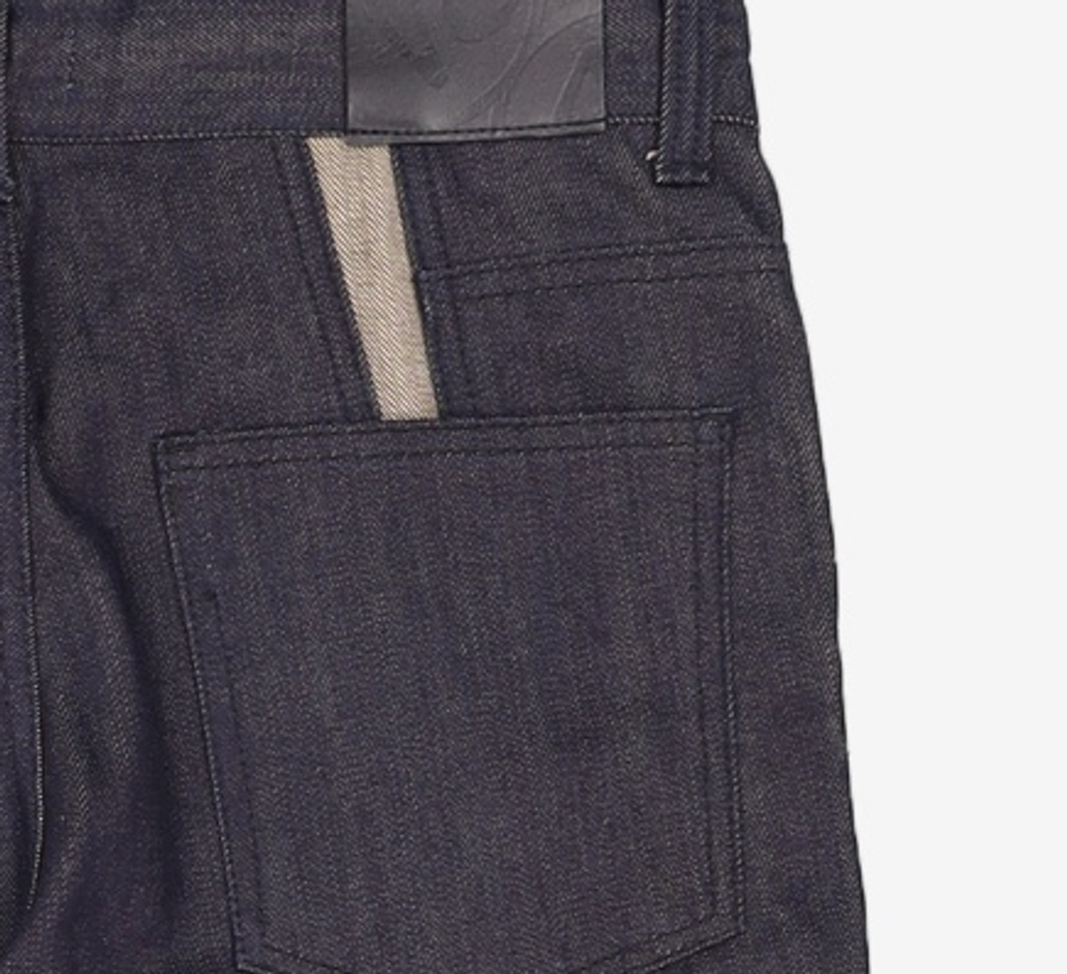 애드오프(ADDOFF) WAVE CURL LINE WIDE DENIM PANTS INDIGO 50