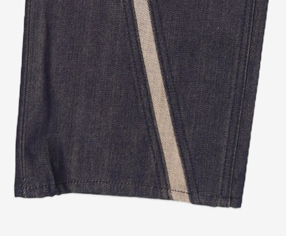 애드오프(ADDOFF) WAVE CURL LINE WIDE DENIM PANTS INDIGO 50