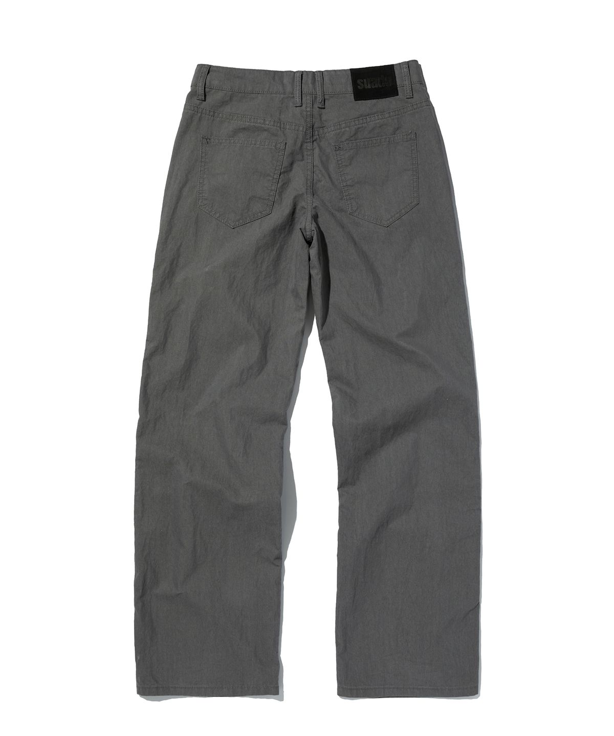 스웨이드(SUADE) SEMI WIDE PANTS [CHARCOAL GRAY]