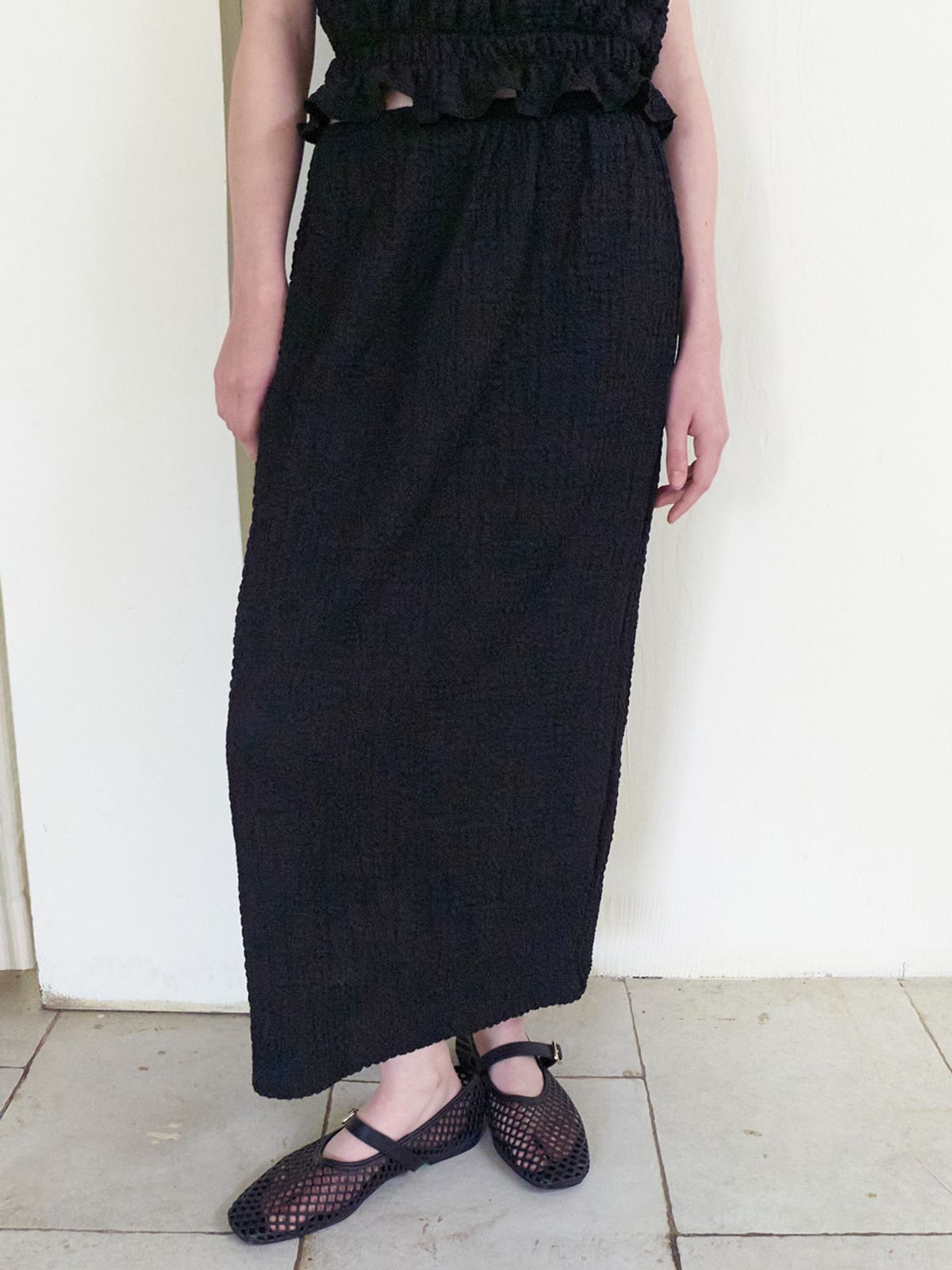에트몽(ETMON) Textured Embo Set, Black