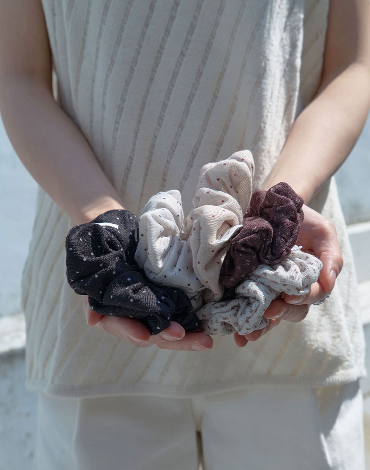 앤무오유(NMOU) Dust mini scrunchie (5colors)