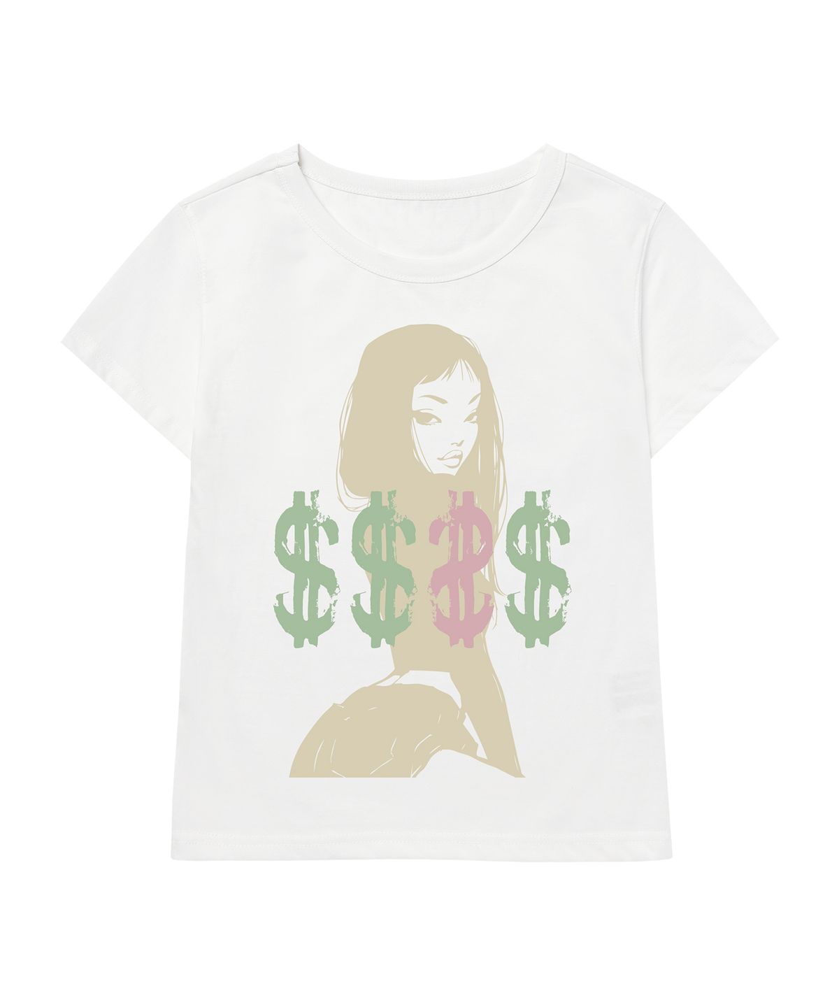 그레이버(GRAVER) [WOMAN]BAD MONEY 뉴크롭반팔티_2color