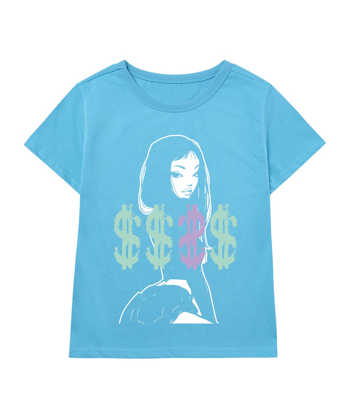 그레이버(GRAVER) [WOMAN]BAD MONEY 뉴크롭반팔티_2color