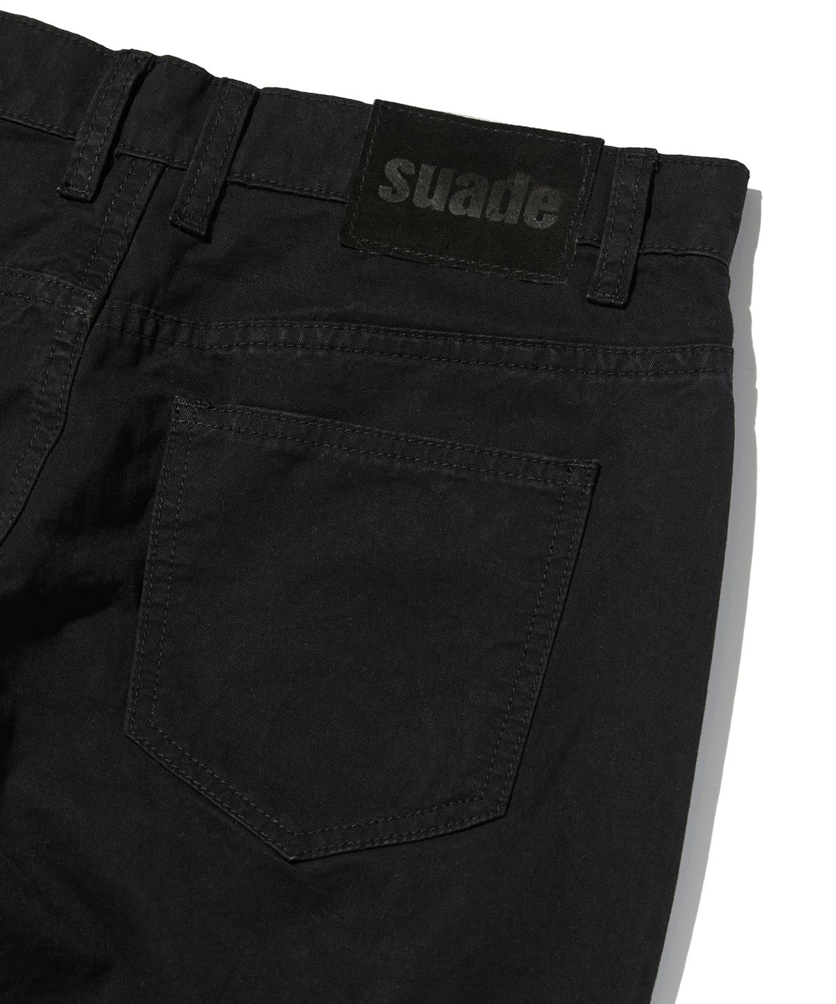 스웨이드(SUADE) SEMI WIDE PANTS [BLACK]