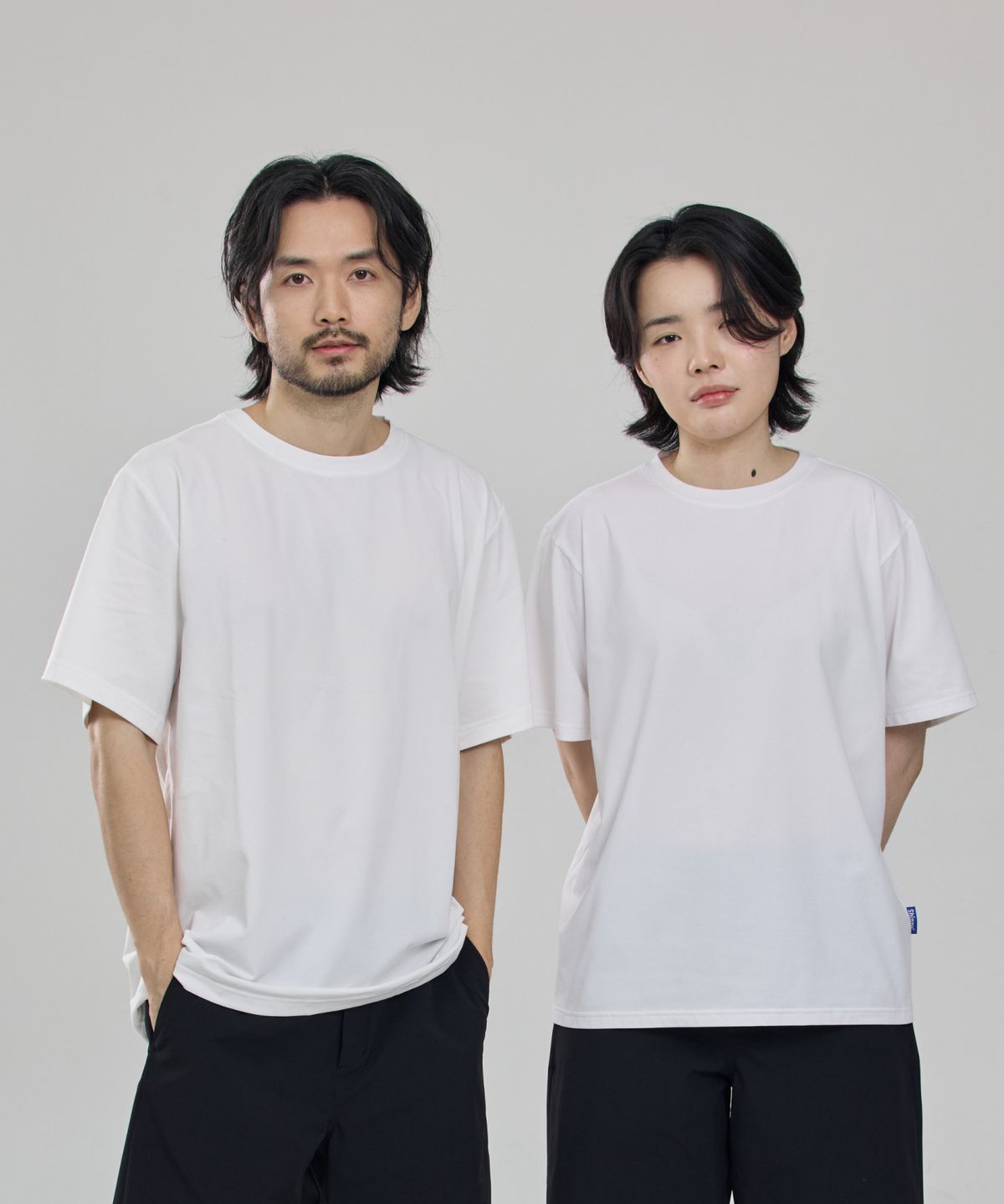 신즈(SHINZU) 엔지니어 180 반팔 티셔츠 [화이트]
