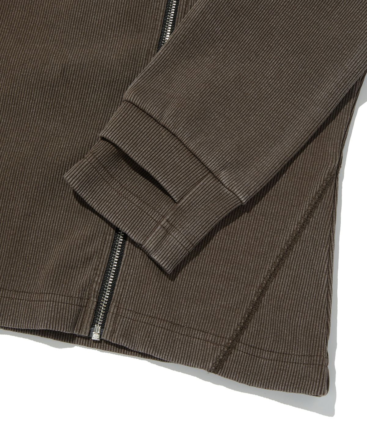 스웨이드(SUADE) SIDE ZIPPER ZIP UP [BROWN]