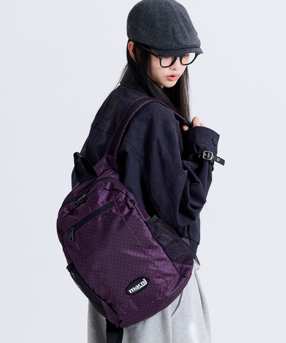 마크니(MACNI) AERO BACKPACK DOT PURPLE