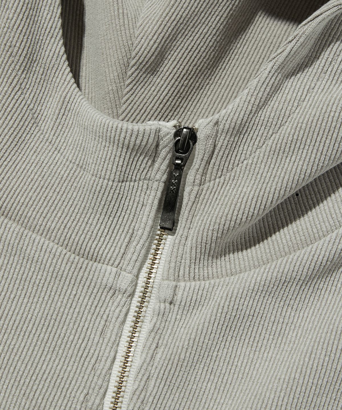 스웨이드(SUADE) SIDE ZIPPER ZIP UP [LIGHT GRAY]