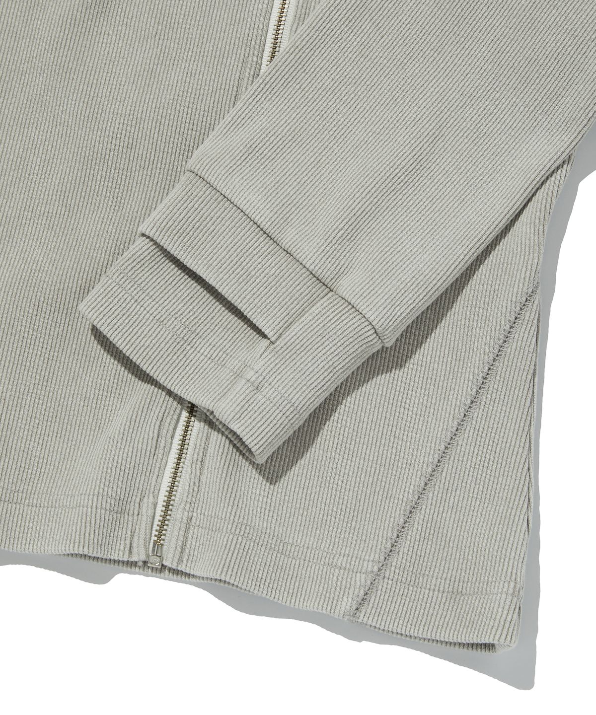스웨이드(SUADE) SIDE ZIPPER ZIP UP [LIGHT GRAY]