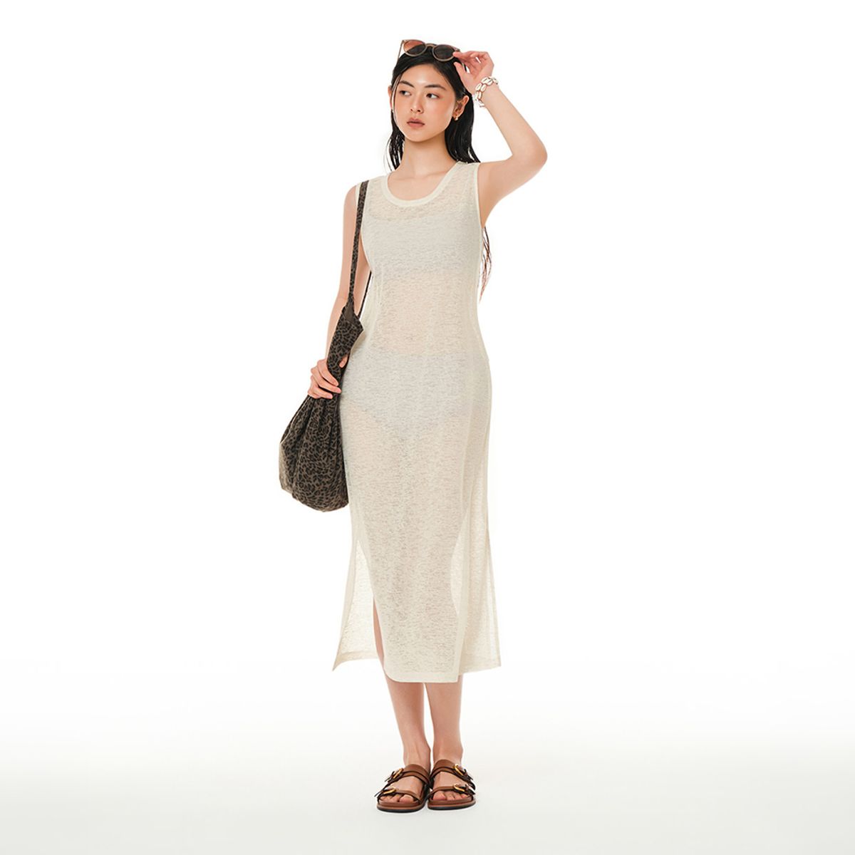 안다르(ANDAR) 풀앤비치 롱 커버업 원피스