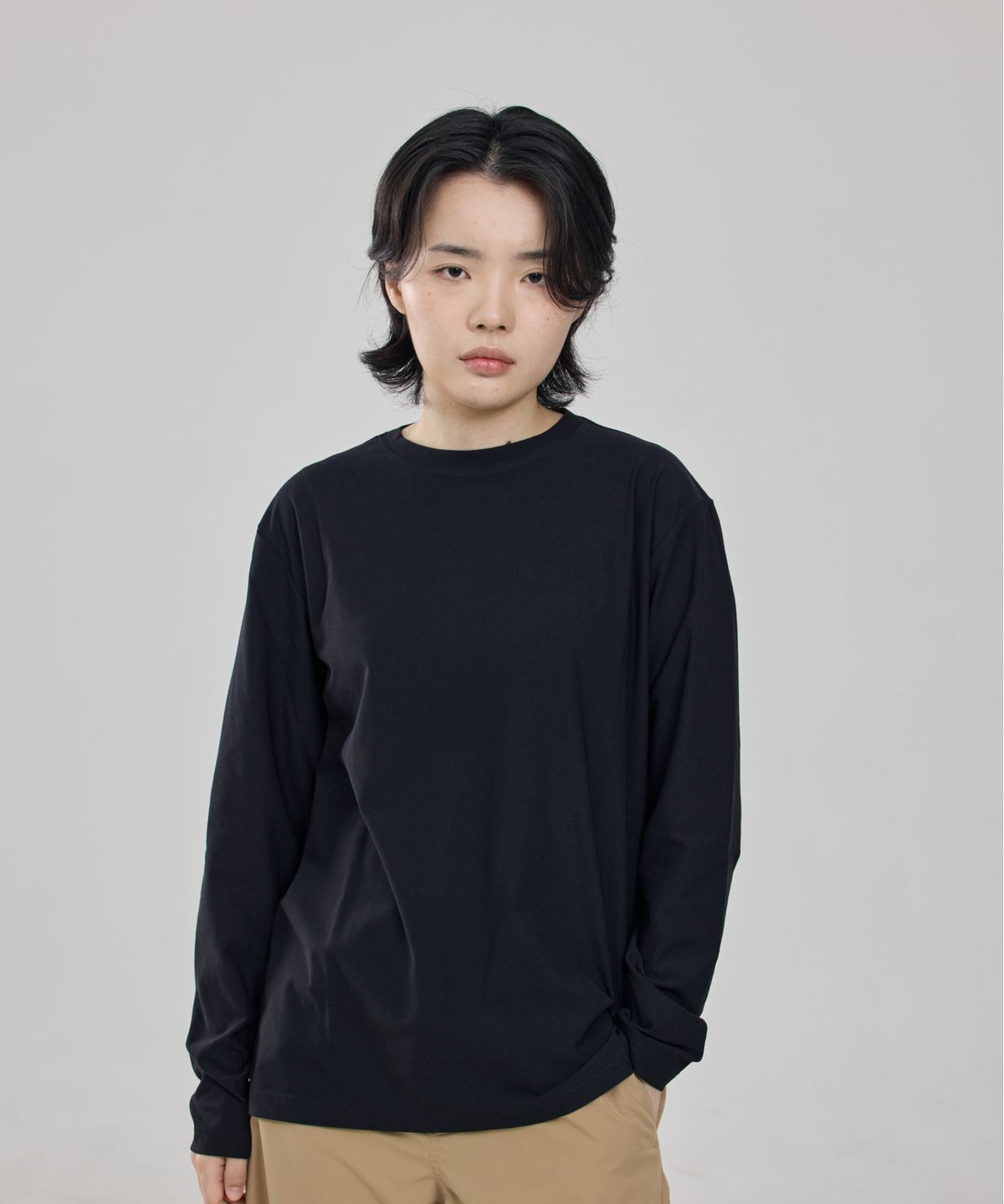 신즈(SHINZU) 엔지니어 180 긴팔 티셔츠 [블랙]