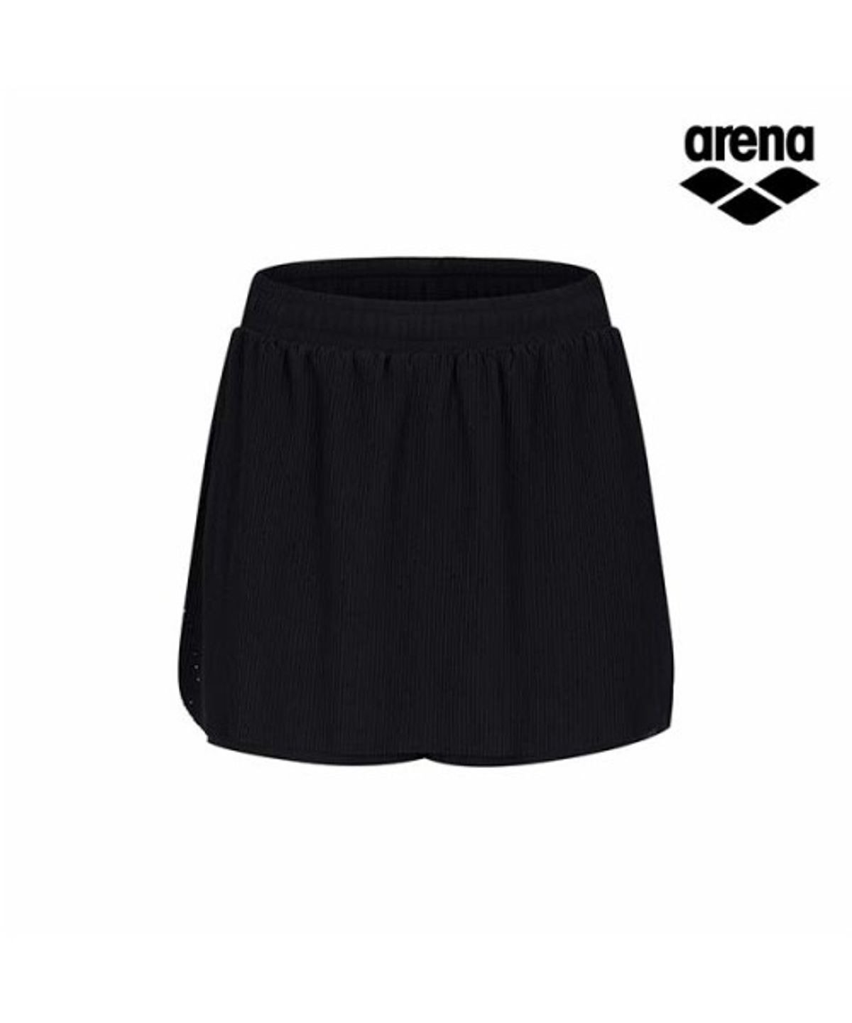 아레나(ARENA) 컴포트 여성 플리츠 2부 팬츠 A6ML1HP03BLK