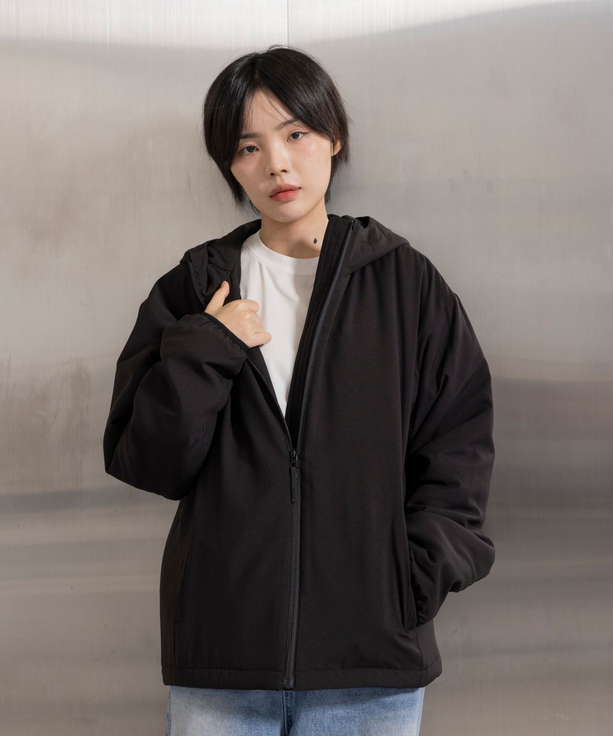 신즈(SHINZU) 데스크 자켓 [블랙]