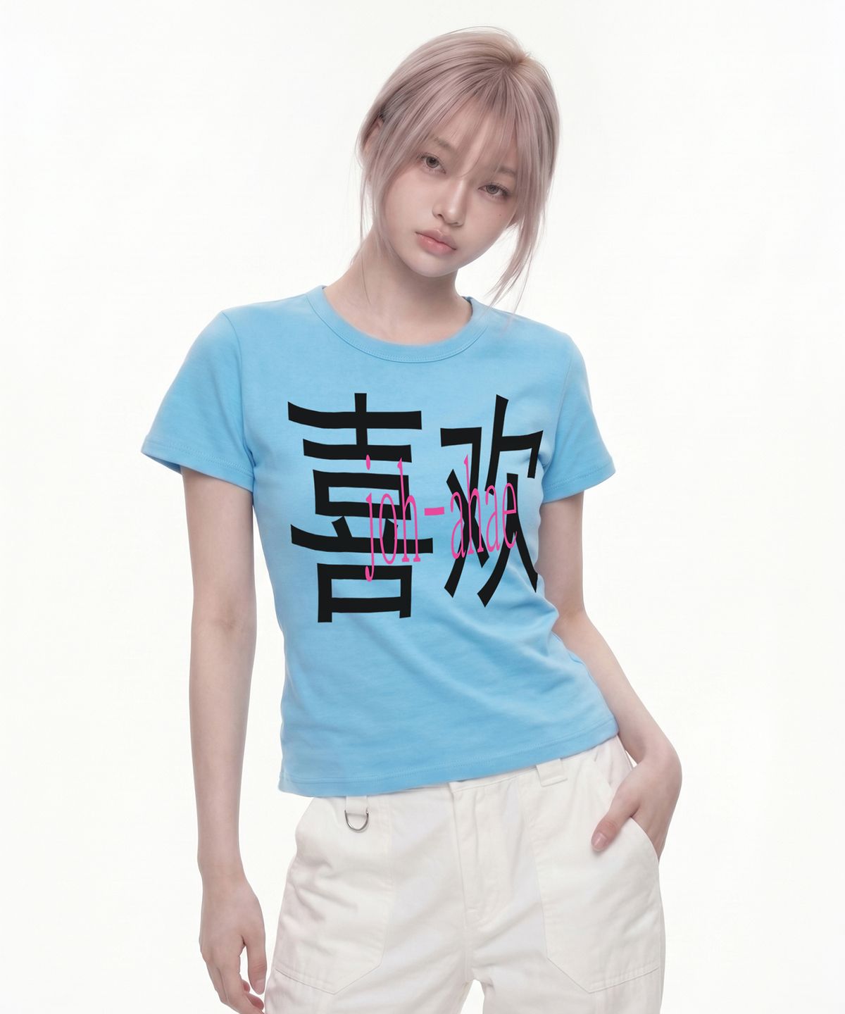 그레이버(GRAVER) [WOMAN]JOH-AHAE 뉴크롭반팔티_2color