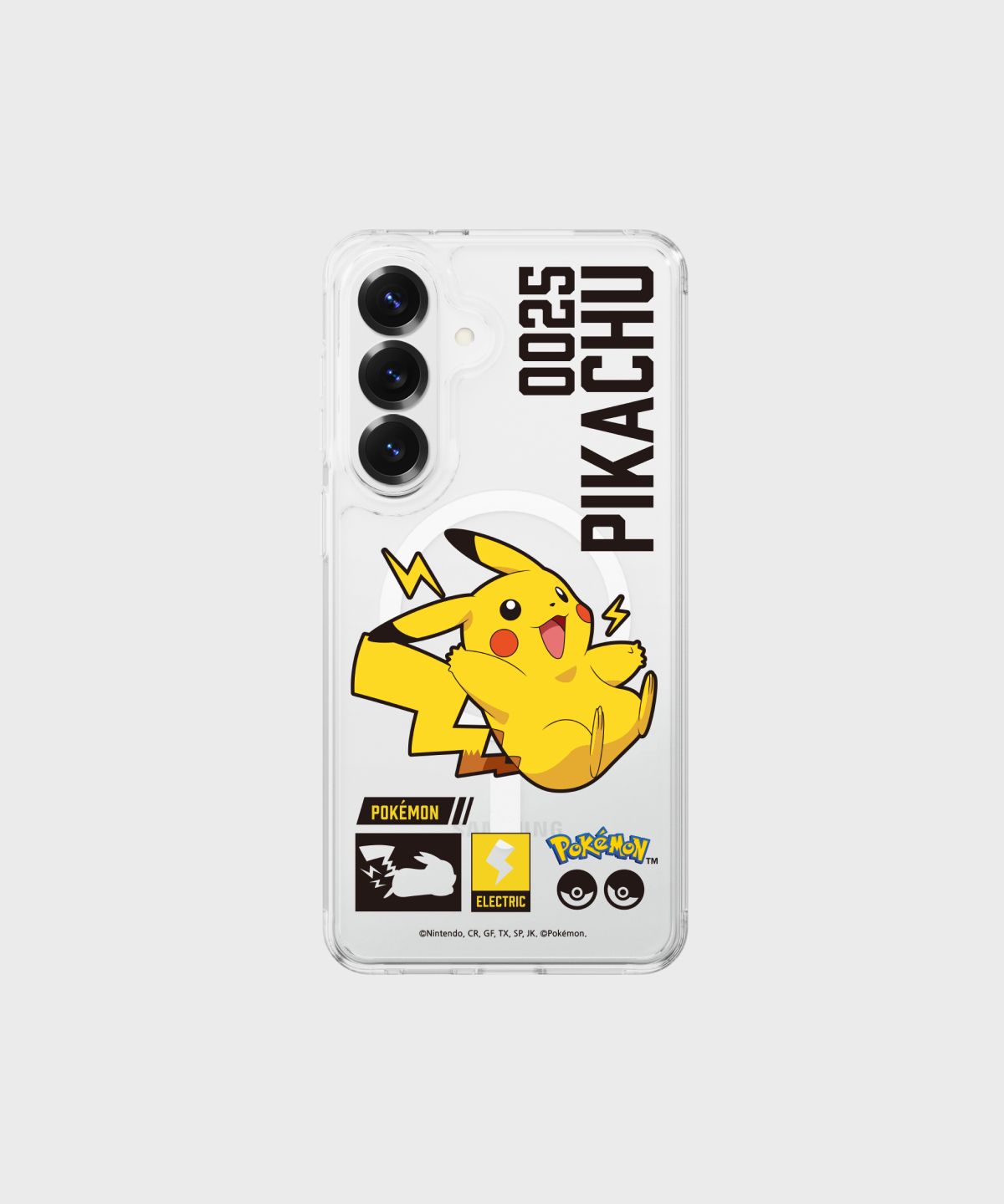 에스엘비에스(SLBS) 포켓몬 피카츄 인덱스 클리어 마그넷 케이스 for Galaxy S26 Series
