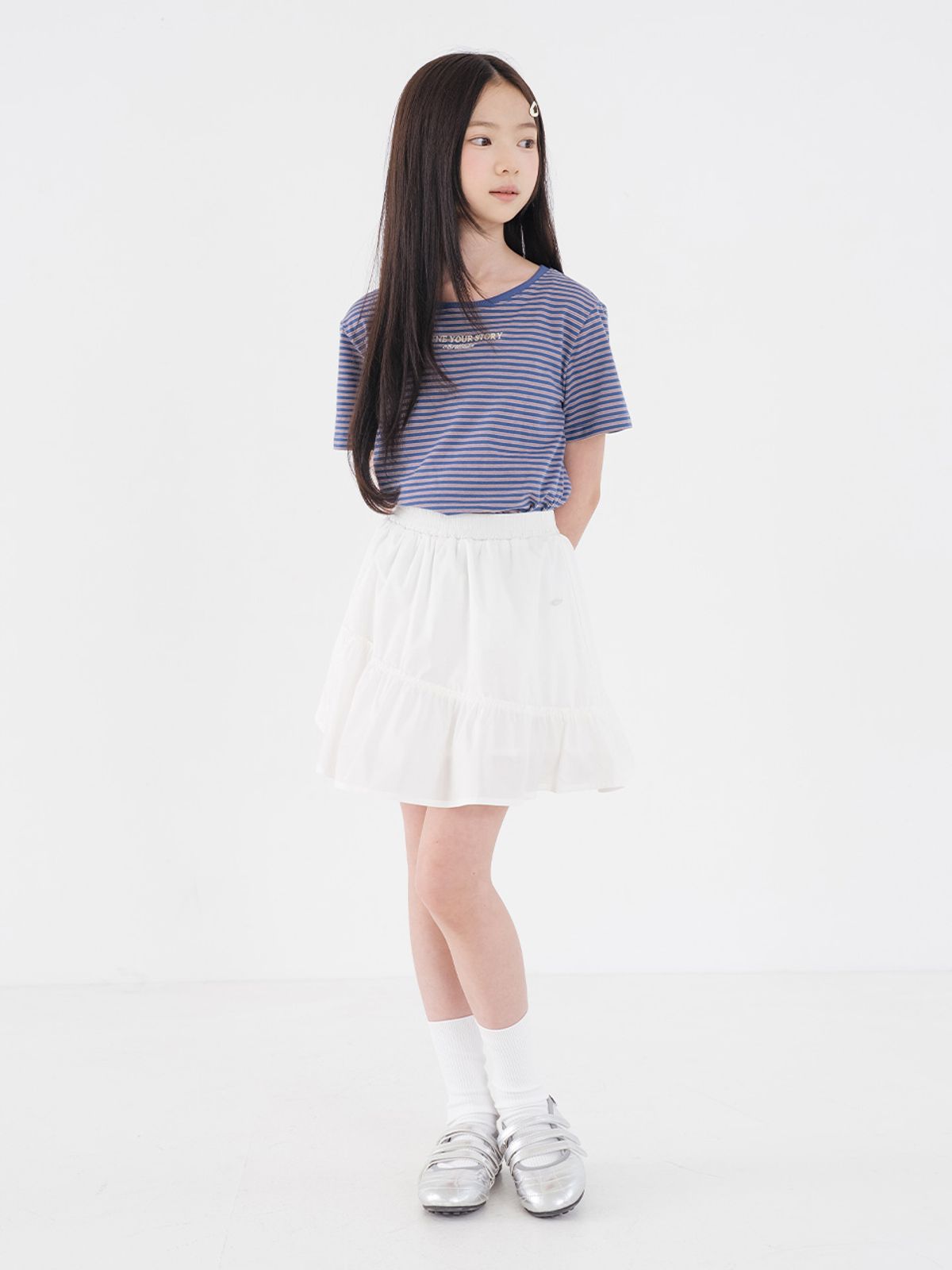브렛테일러(BRETTAILOR) 에브리데이 팝핑스트라이프 숏슬리브