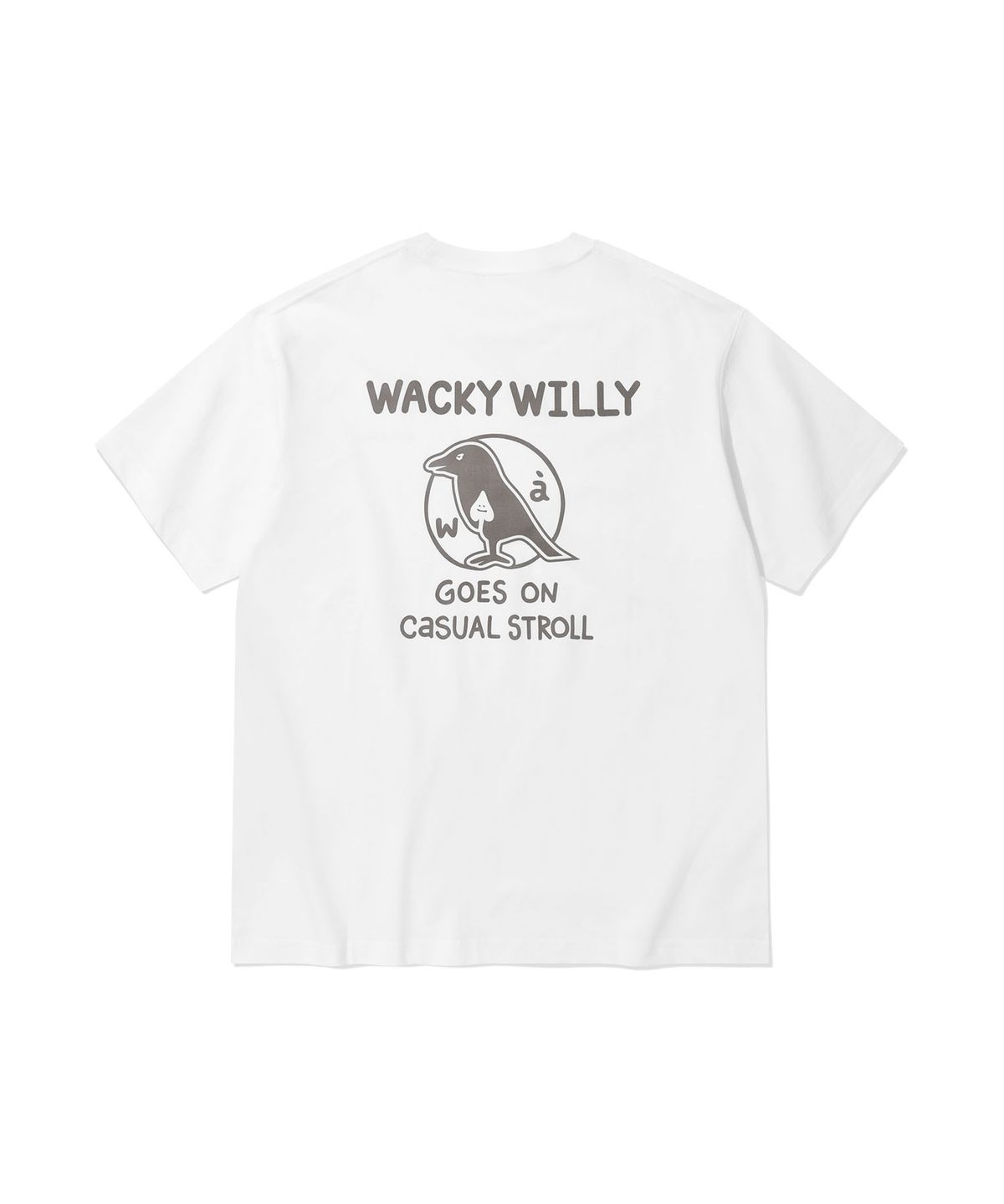 와키윌리(WACKY WILLY) 에이스 반팔 티셔츠 화이트