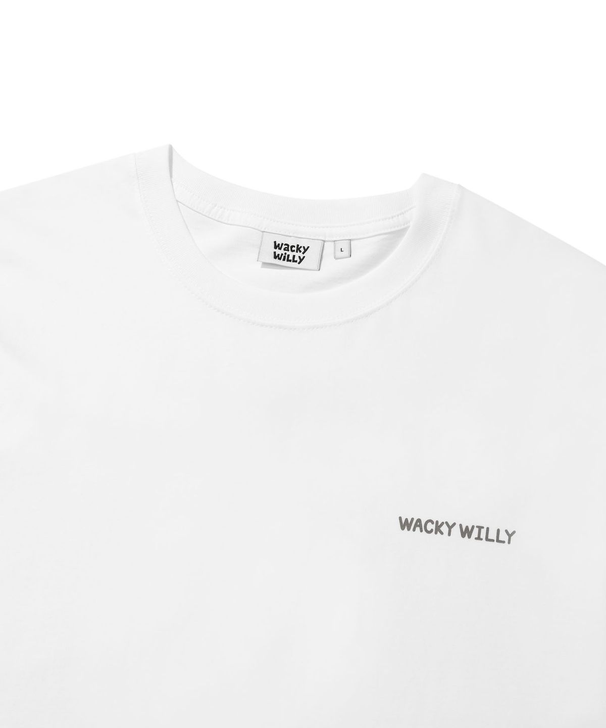와키윌리(WACKY WILLY) 에이스 반팔 티셔츠 화이트