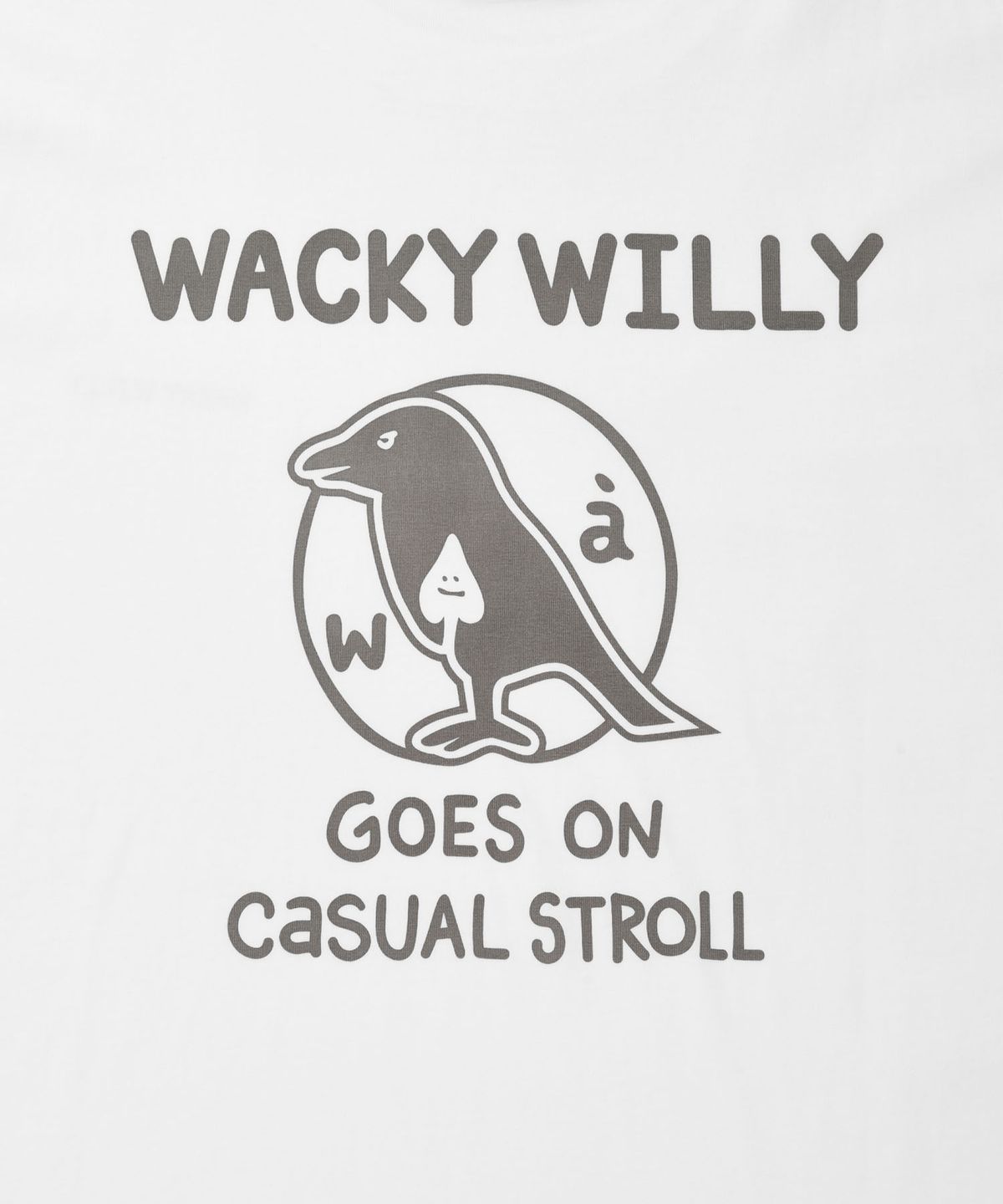 와키윌리(WACKY WILLY) 에이스 반팔 티셔츠 화이트
