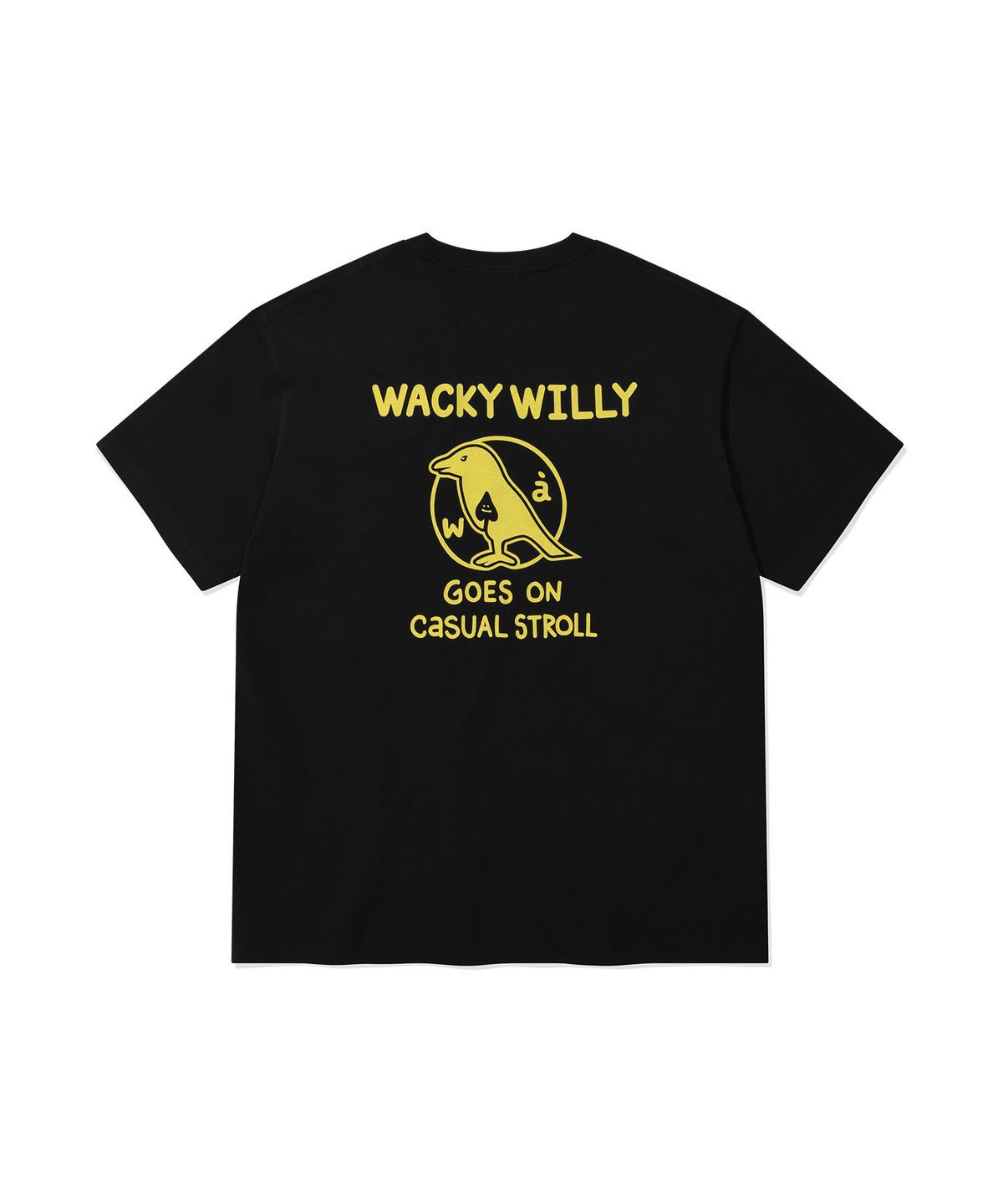 와키윌리(WACKY WILLY) 에이스 반팔 티셔츠 블랙