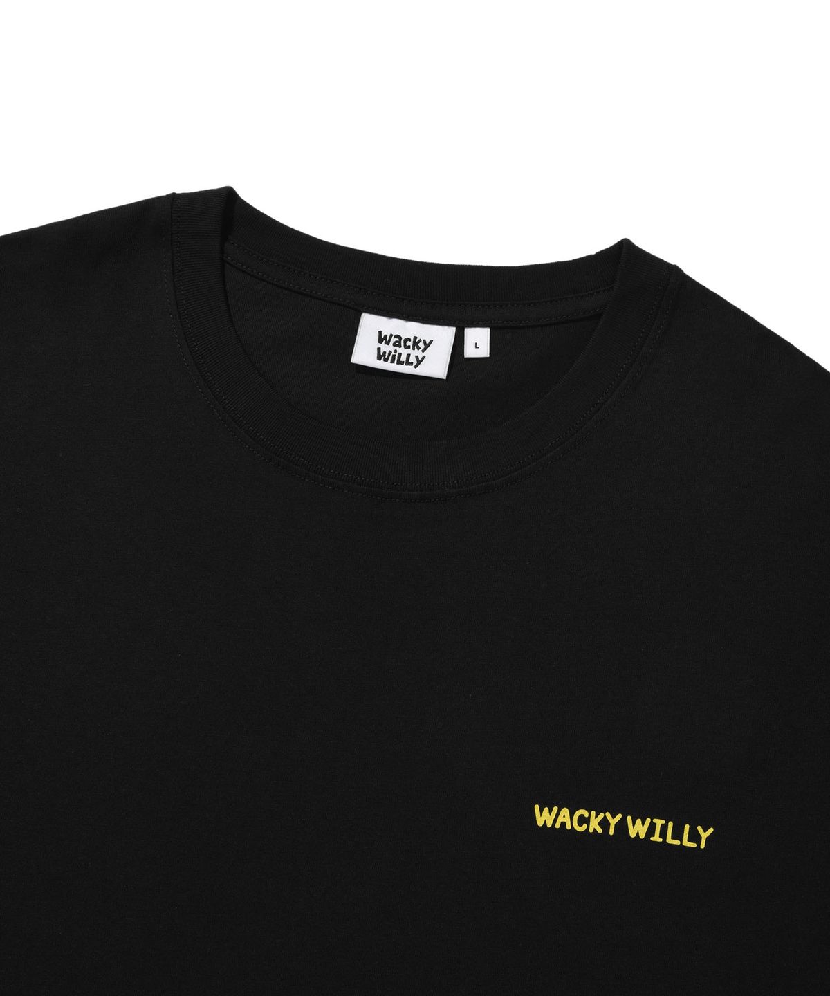 와키윌리(WACKY WILLY) 에이스 반팔 티셔츠 블랙