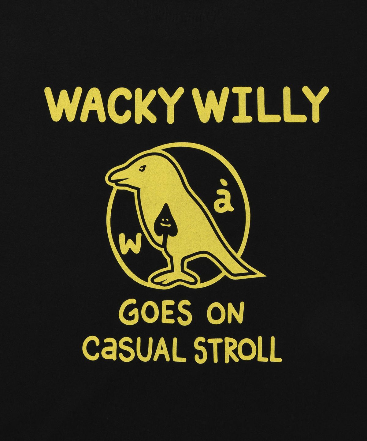 와키윌리(WACKY WILLY) 에이스 반팔 티셔츠 블랙