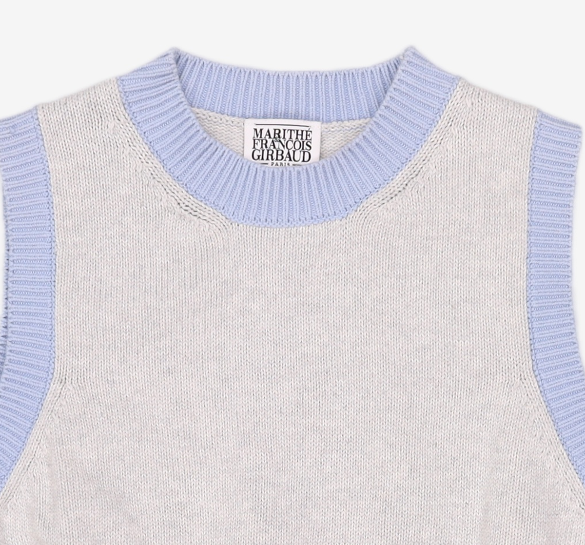 마리떼 프랑소와 저버(MARITHÉ + FRANҪOIS GIRBAUD) W ROUND NECK KNIT VEST gray ONE