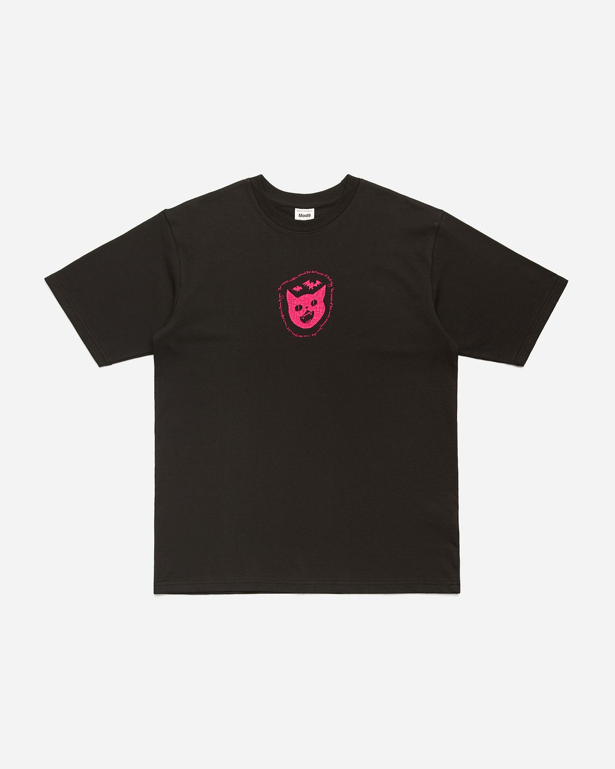 모드나인(MODNINE) Cracking Sky - Oversized T-Shirt Black